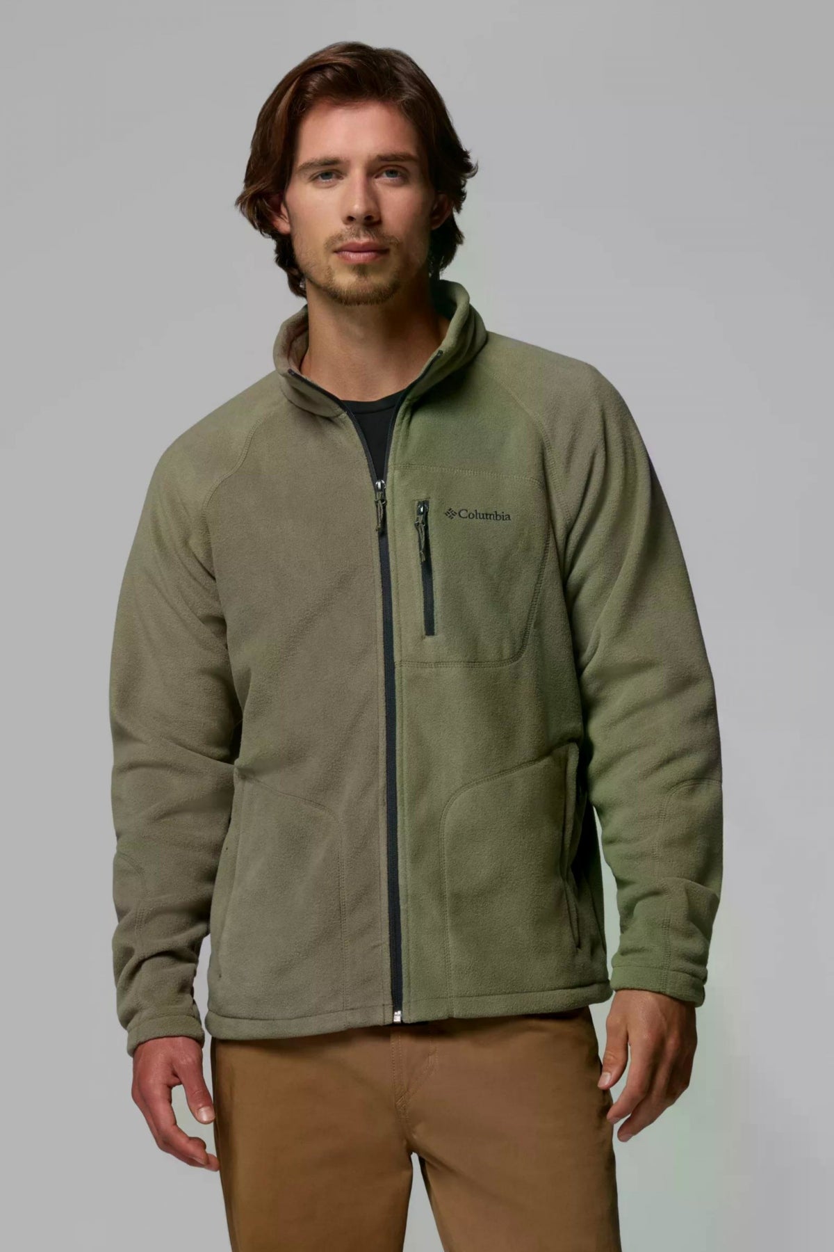 COLUMBIA FAST TREK II FULL ZIP FLE en color VERDE (1)
