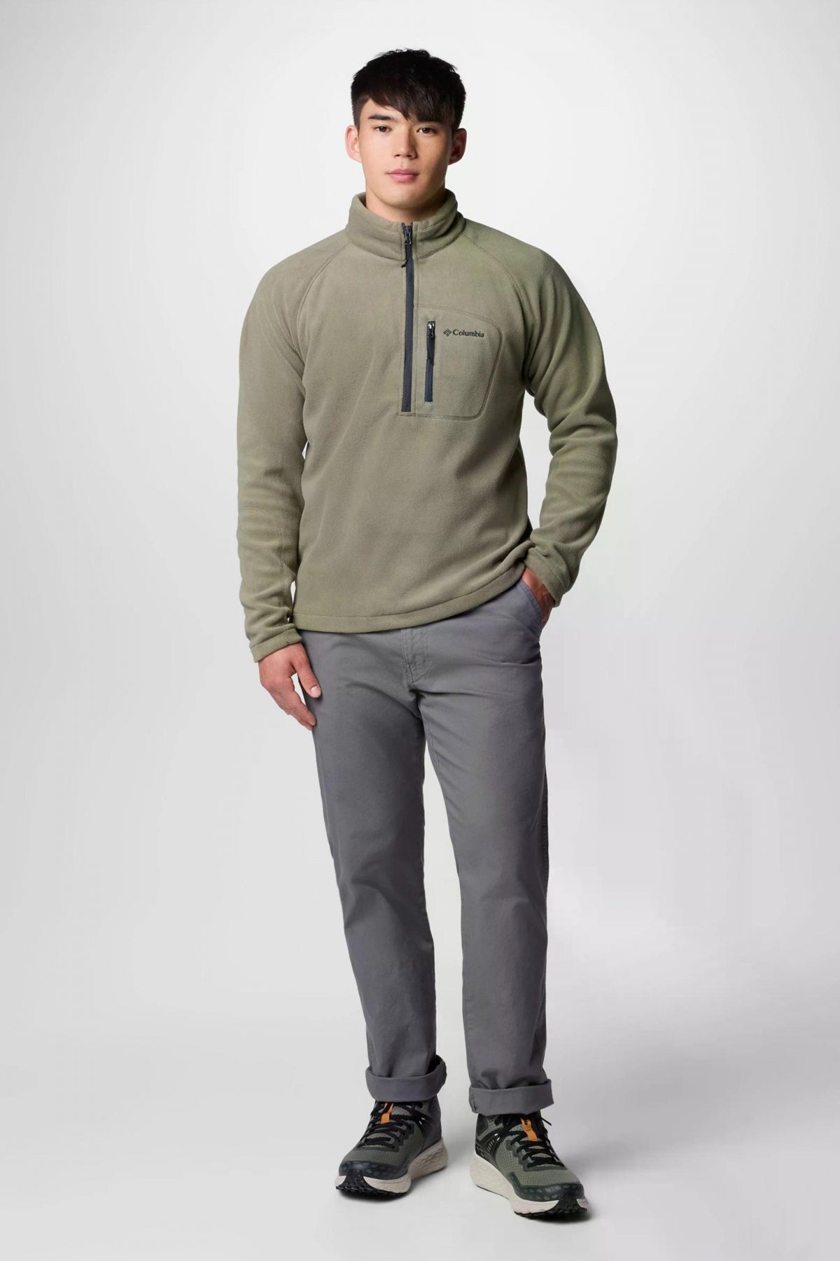 COLUMBIA FAST TREK III HALF ZIP FL en color VERDE (4)