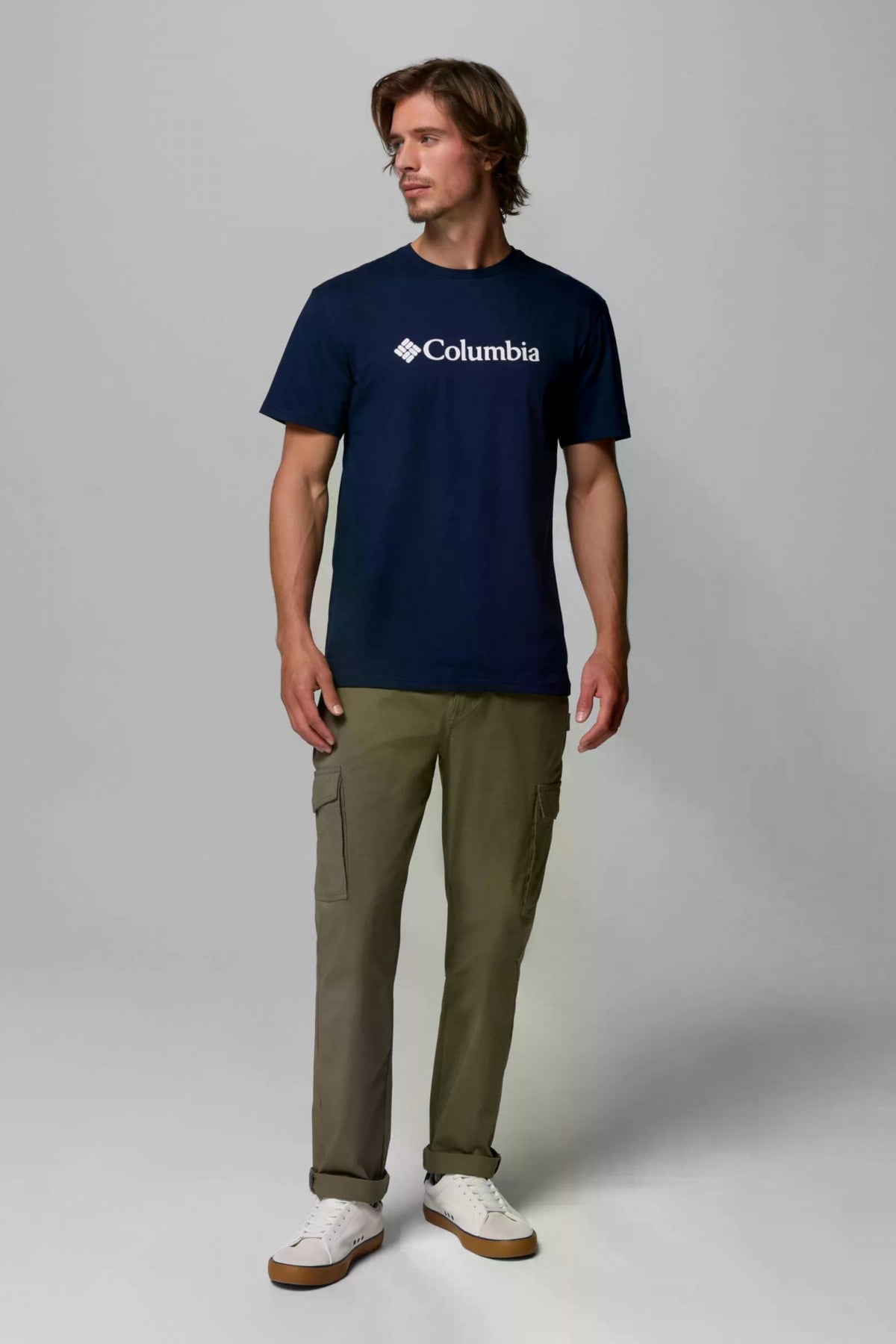 COLUMBIA CSC BASIC LOGO SHORT SLEE en color AZUL (4)