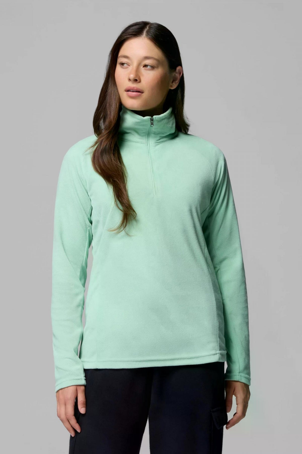 COLUMBIA GLACIAL IV 1/2 ZIP en color VERDE (1)