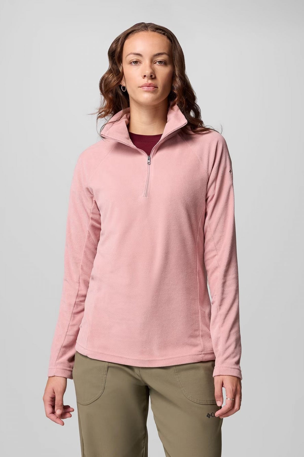 COLUMBIA GLACIAL IV 1/2 ZIP en color ROSA (1)