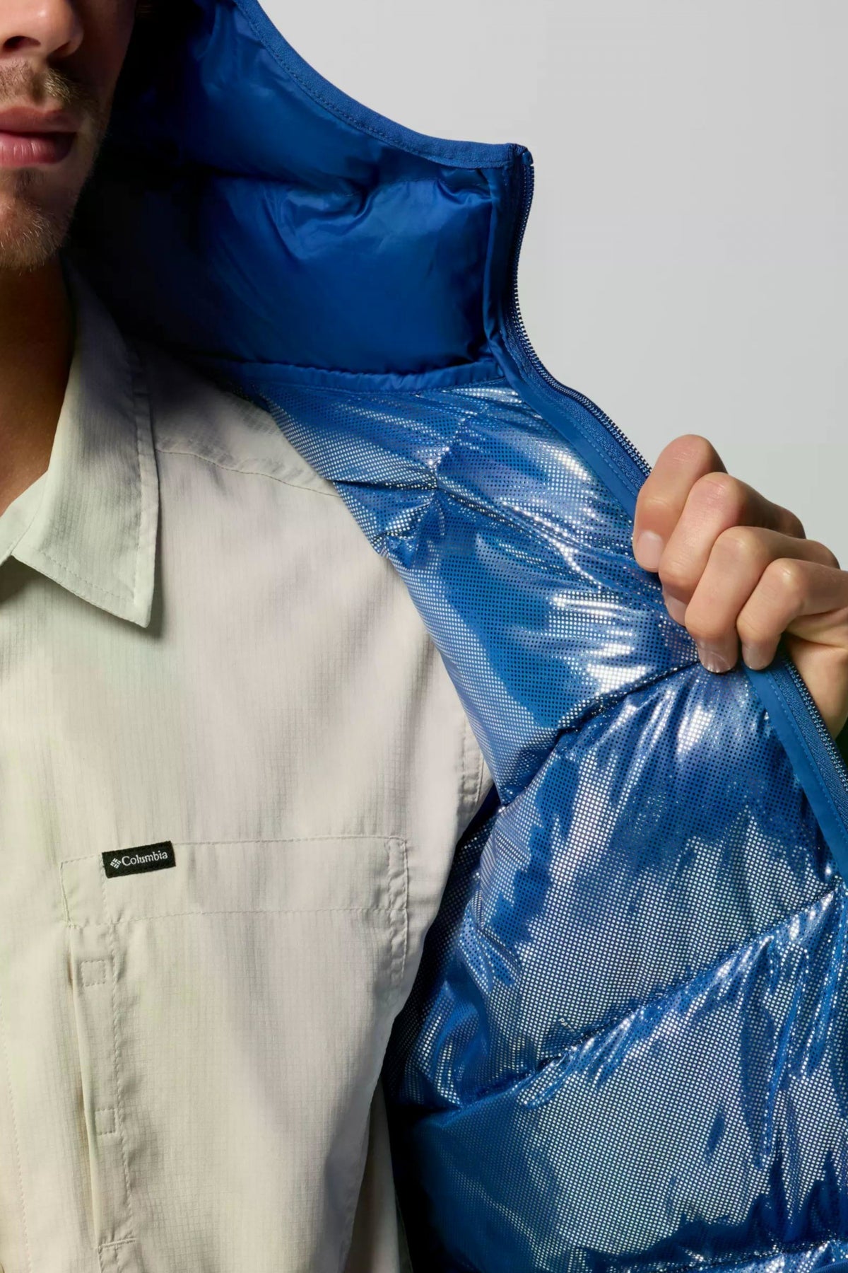 COLUMBIA FIVEMILE BUTTE II HOODED en color AZUL (3)