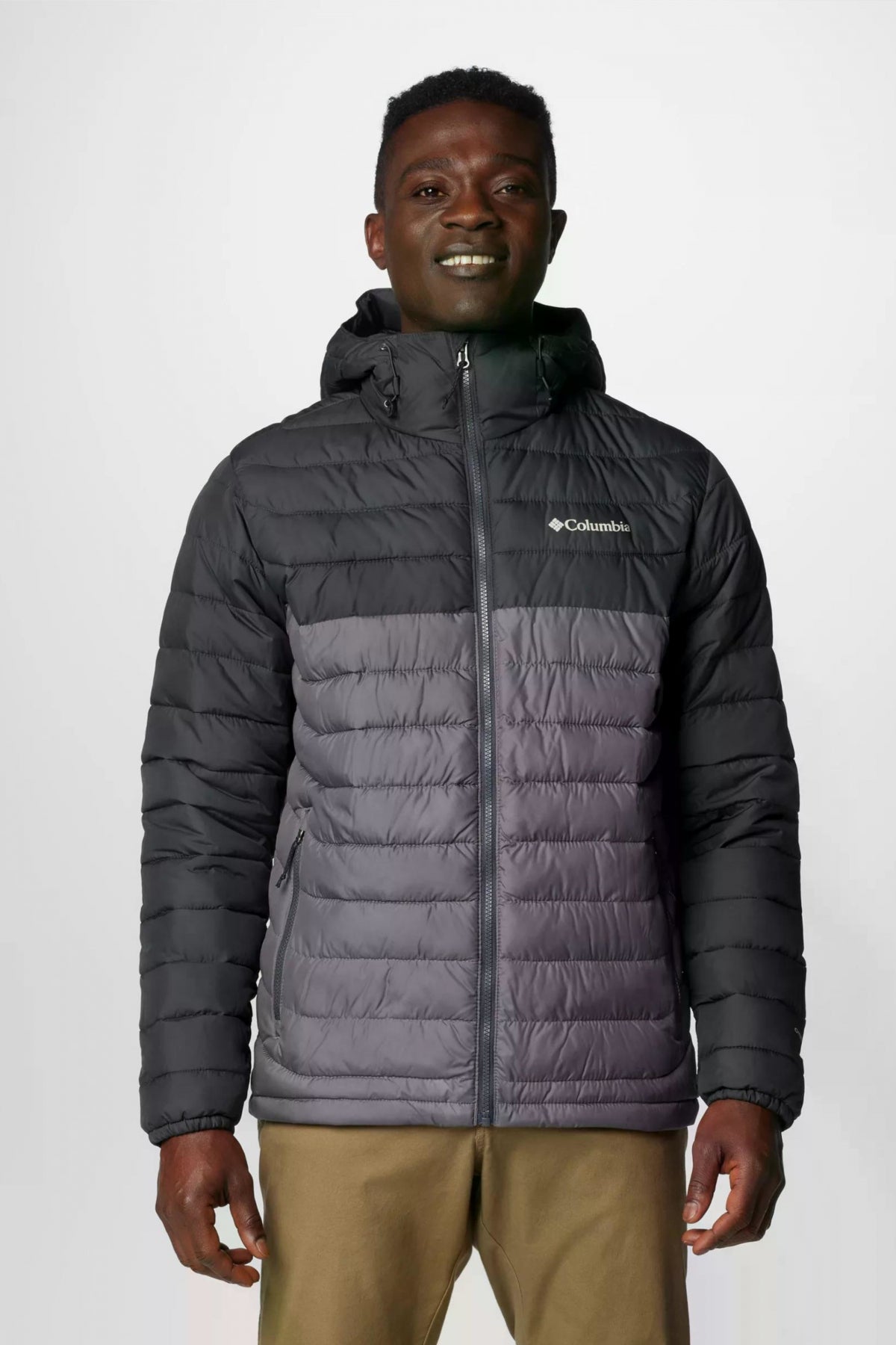 COLUMBIA POWDER LITE II HOODED JACKET en color GRIS (1)