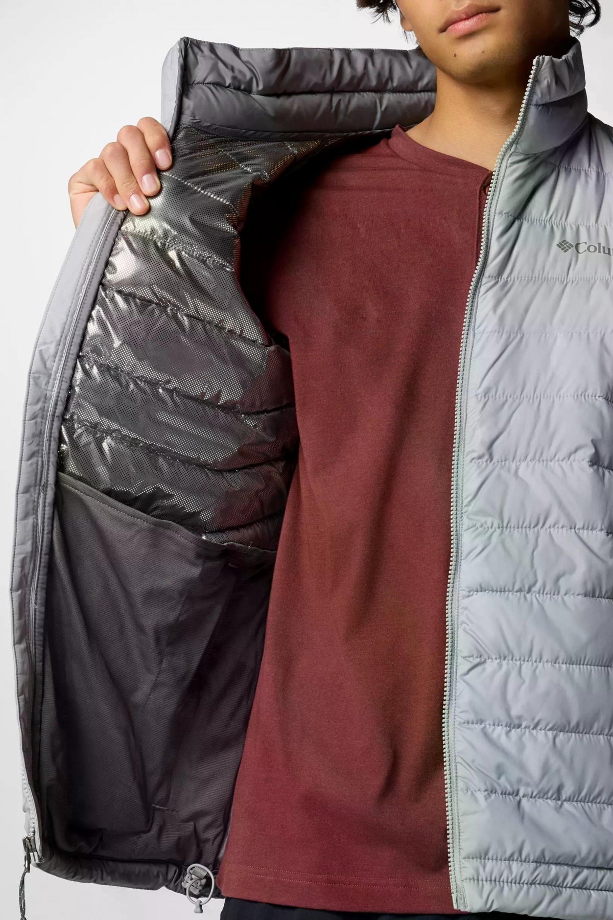 COLUMBIA POWDER LITE II JACKET en color GRIS (3)