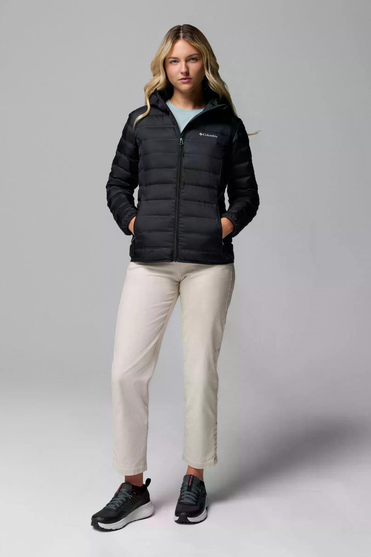 COLUMBIA LAKE 22 II DOWN HOODED JA en color NEGRO (4)