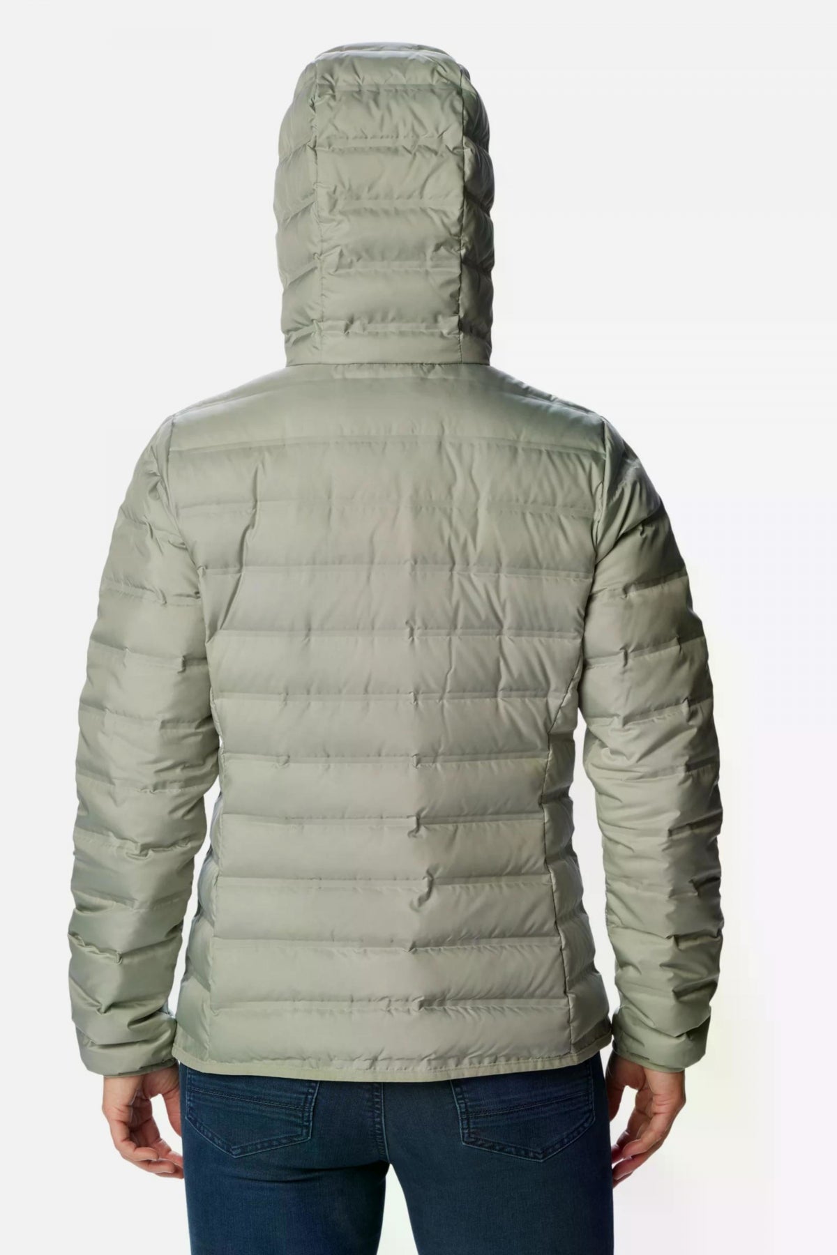 COLUMBIA LAKE 22 II DOWN HOODED JA en color VERDE (2)