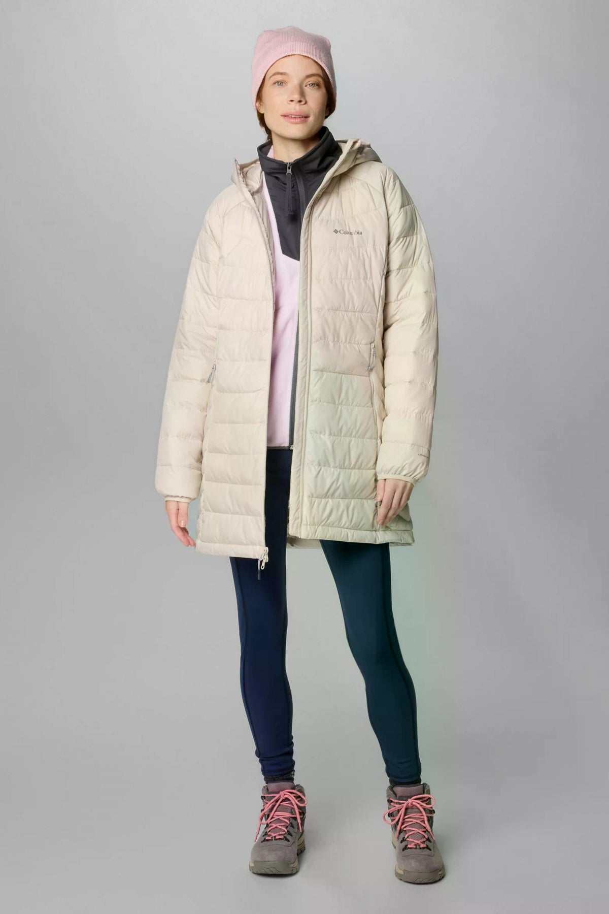 COLUMBIA POWDER LITE II MID JACKET en color BEIS (4)