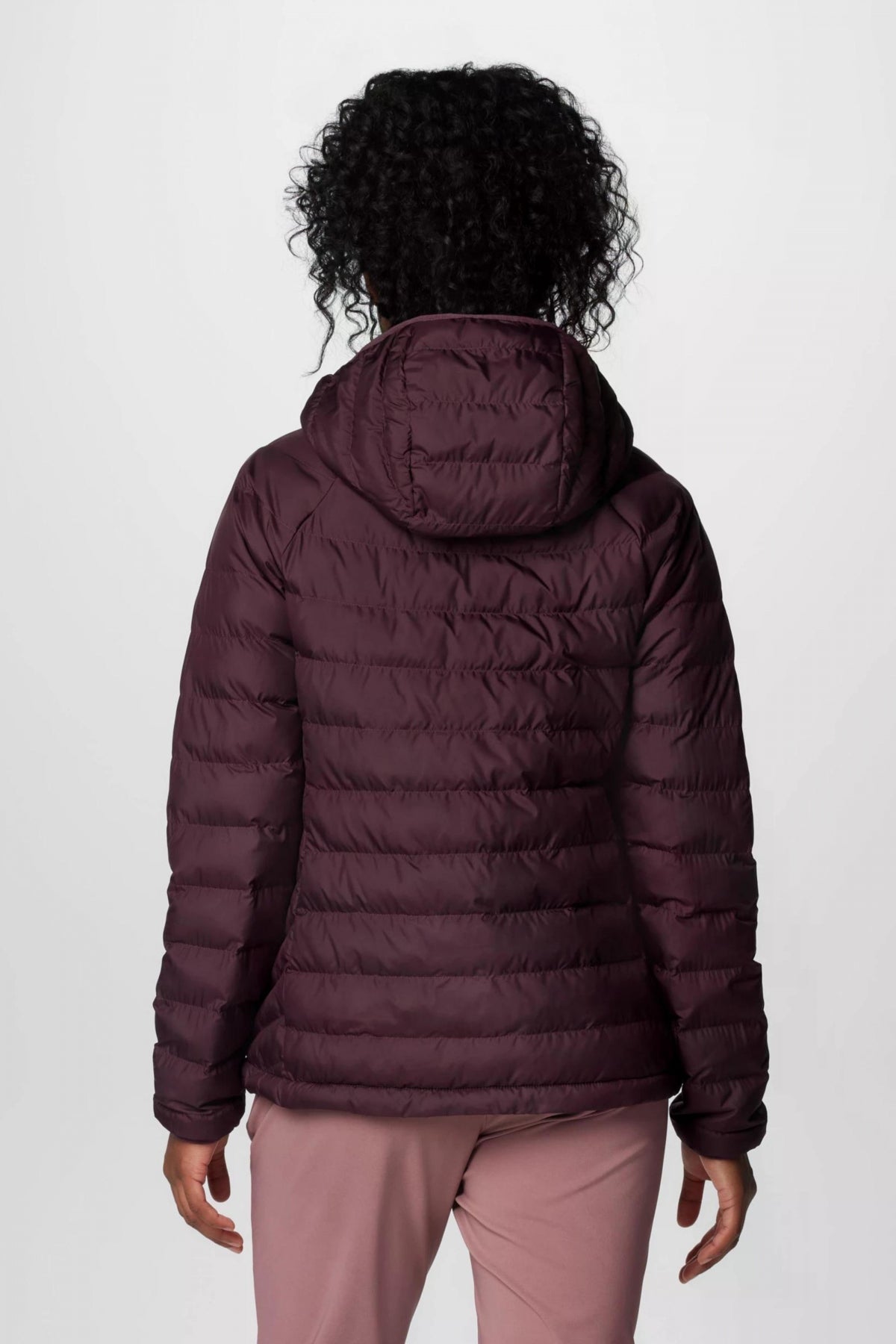 COLUMBIA POWDER LITE II HOODED JACKET en color BURDEOS (2)