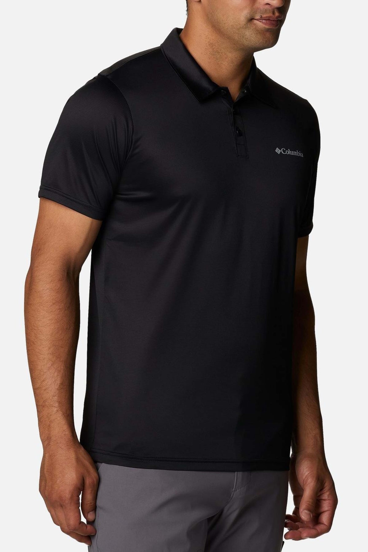 COLUMBIA HIKE M POLO en color NEGRO (3)