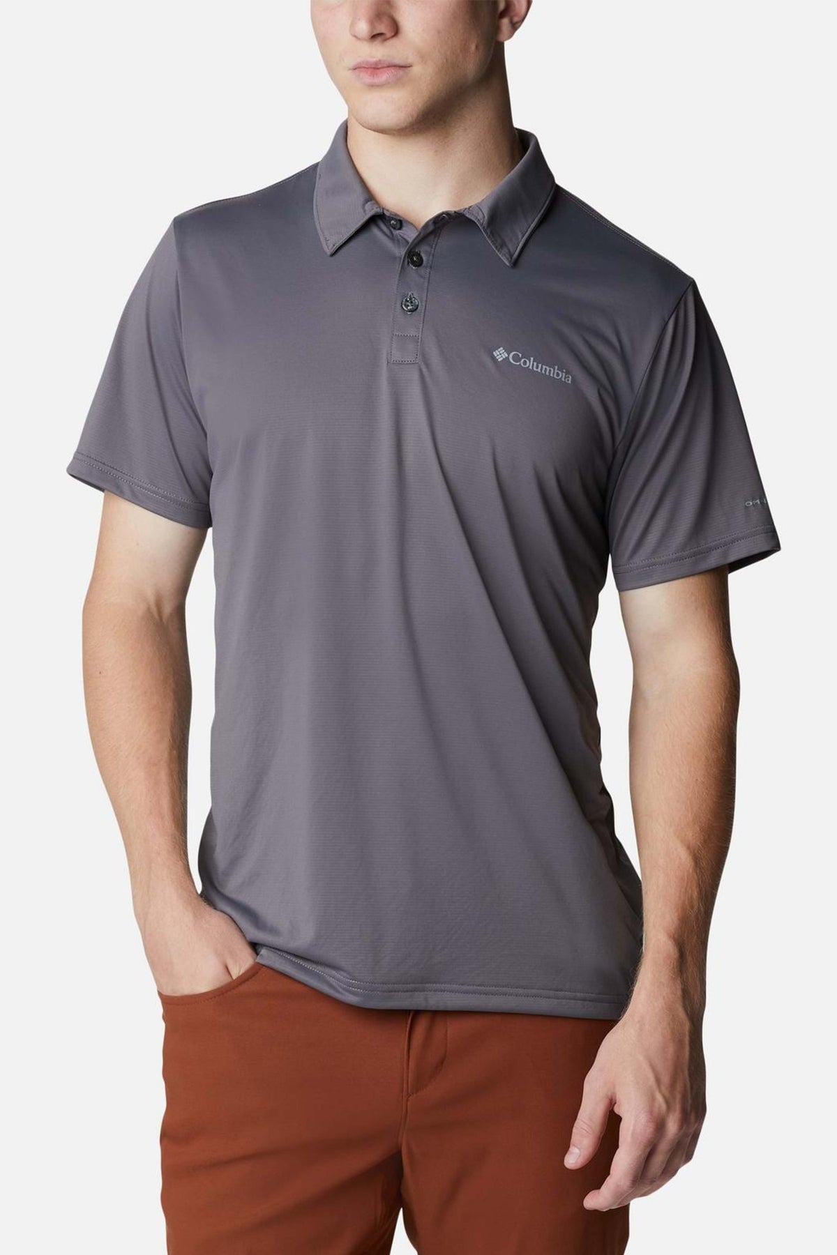 COLUMBIA HIKE M POLO en color GRIS (1)