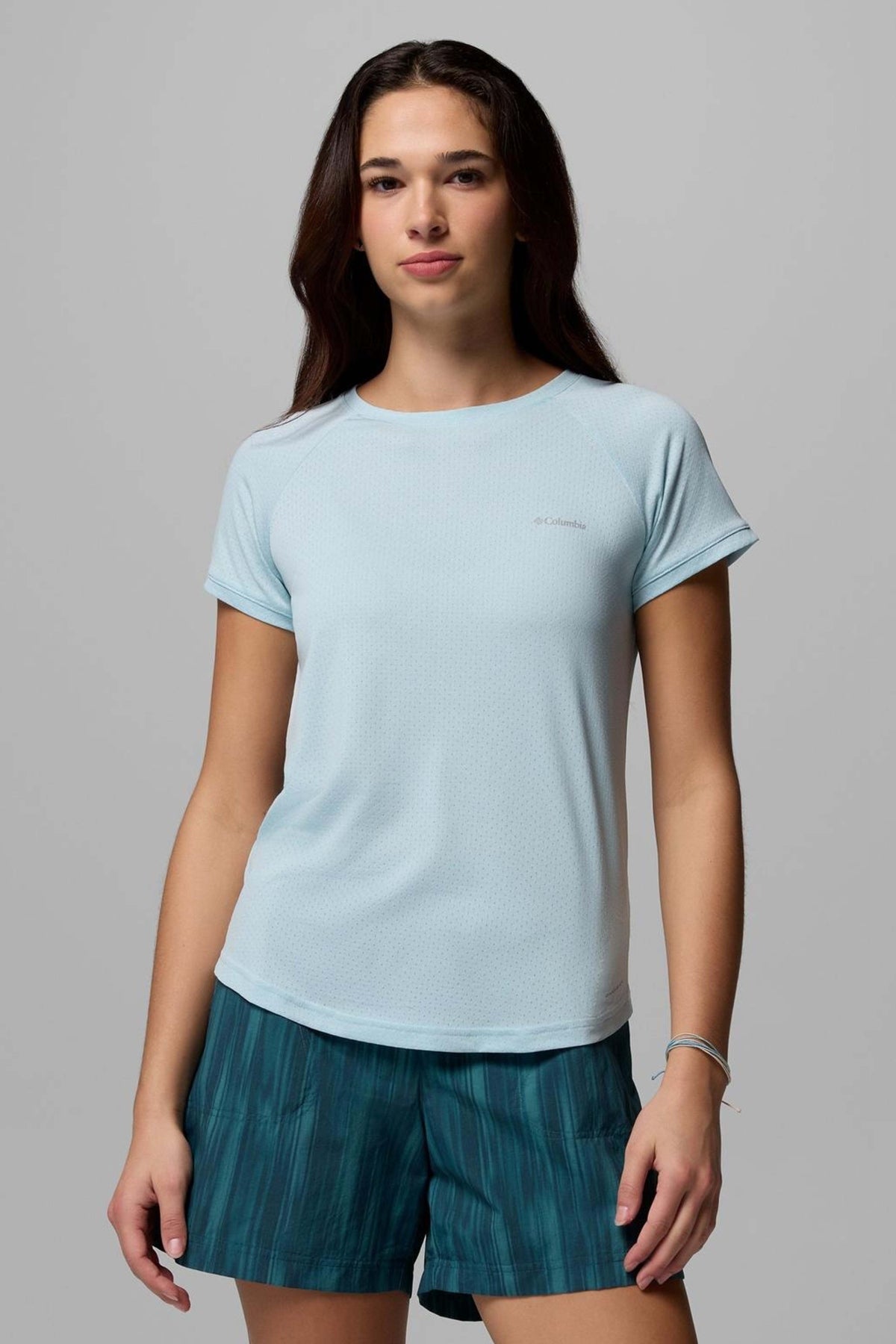 COLUMBIA  BOGATA BAY SS TEE  en color AZUL (1)