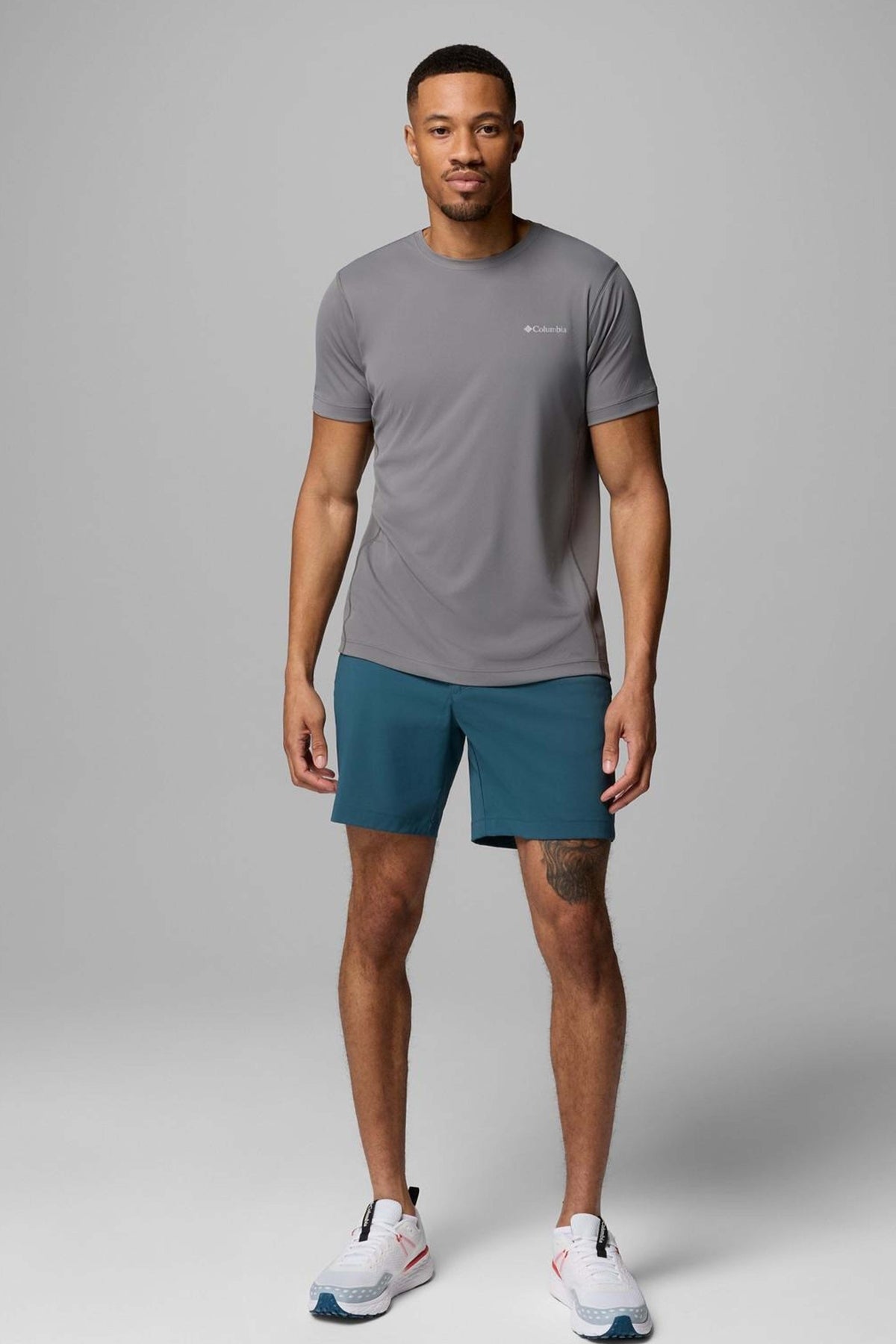 COLUMBIA  RULES LIGHT SS CREW  en color GRIS (1)