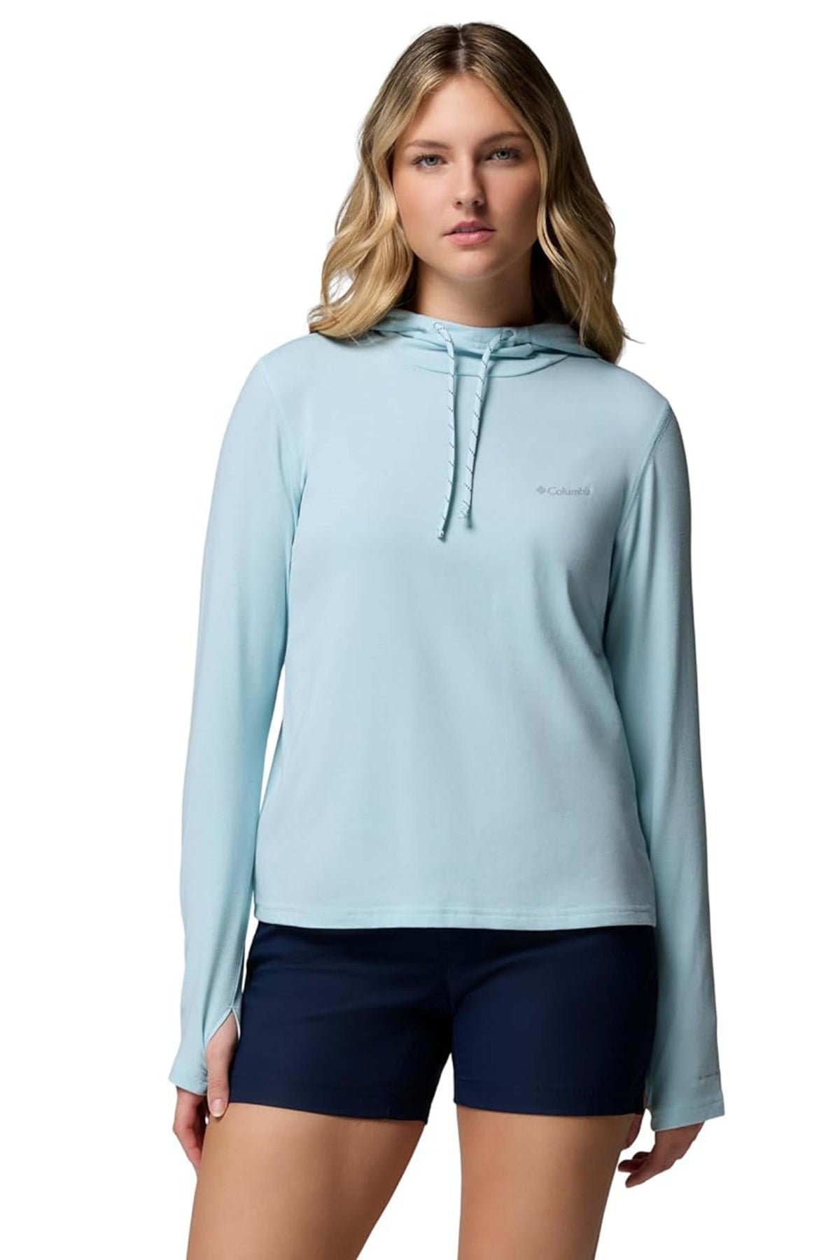 COLUMBIA SUN TREK LS HOODIE en color AZUL (1)