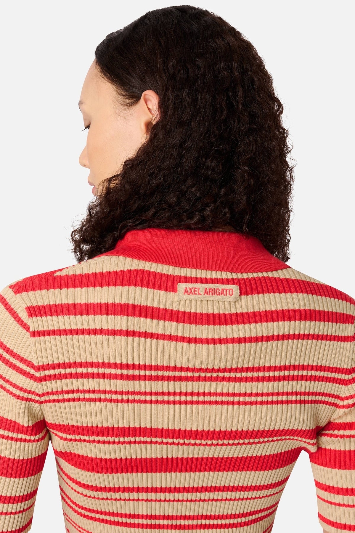 AXEL ARIGATO A4161003 ANJA RIBBED POLO en color ROJO (2)