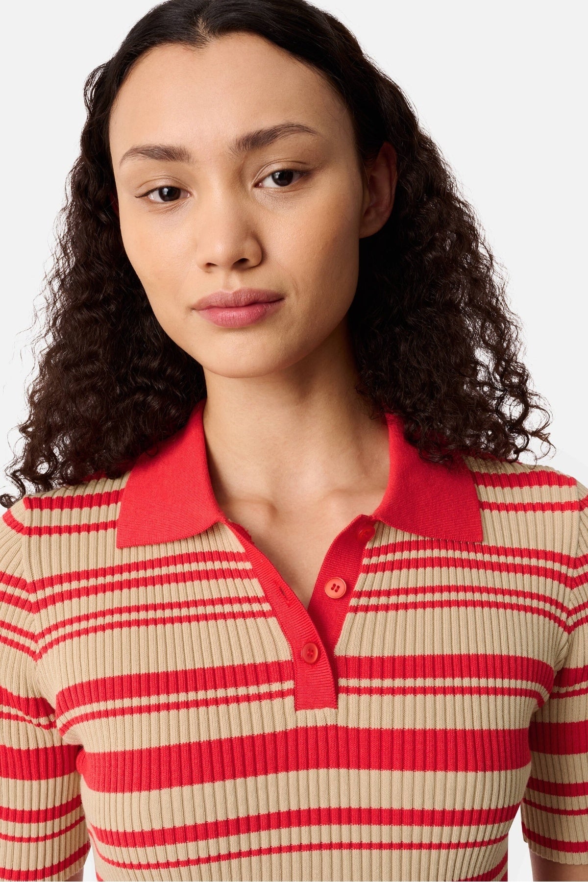 AXEL ARIGATO A4161003 ANJA RIBBED POLO en color ROJO (3)