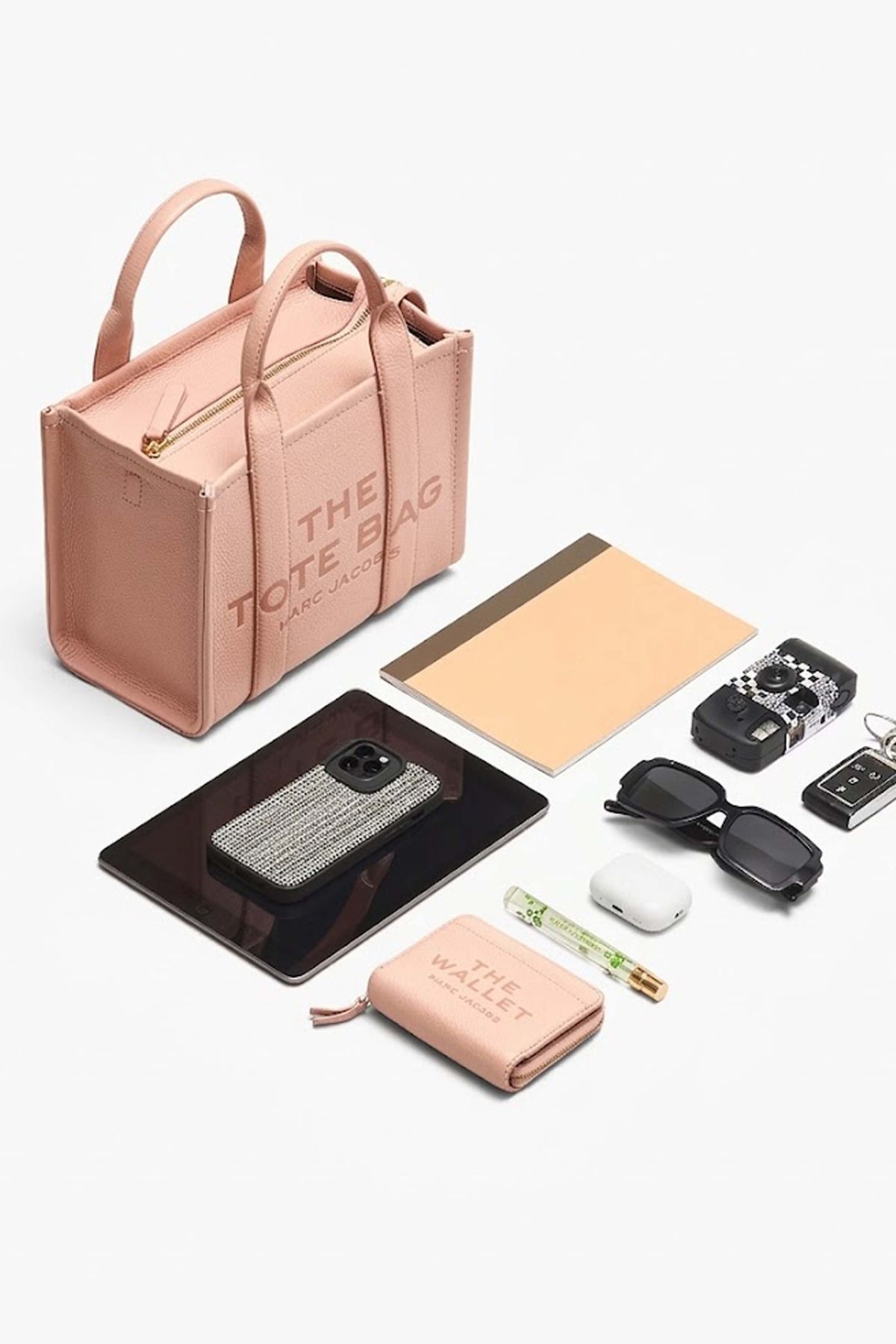 MARC JACOBS THE SMALL TOTE en color ROSA (4)