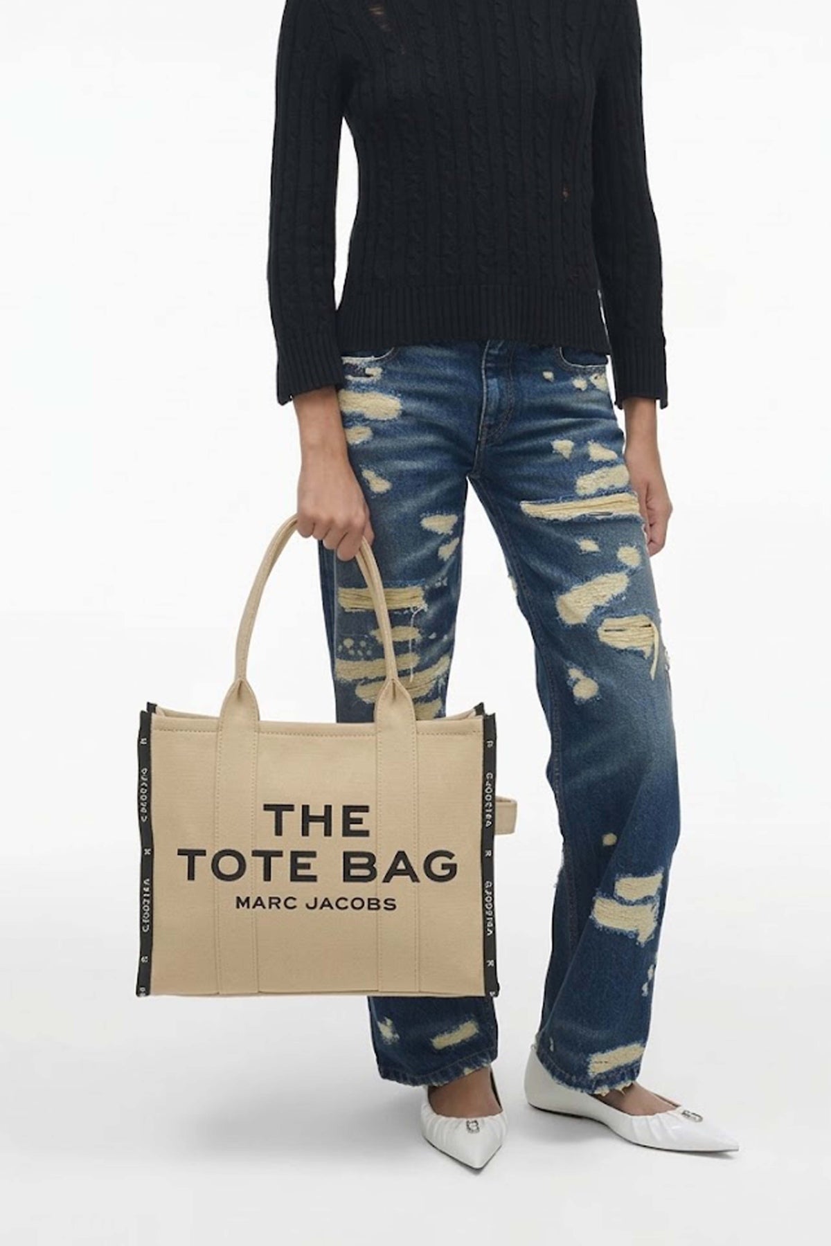 MARC JACOBS THE LARGE TOTE en color NEGRO (1)