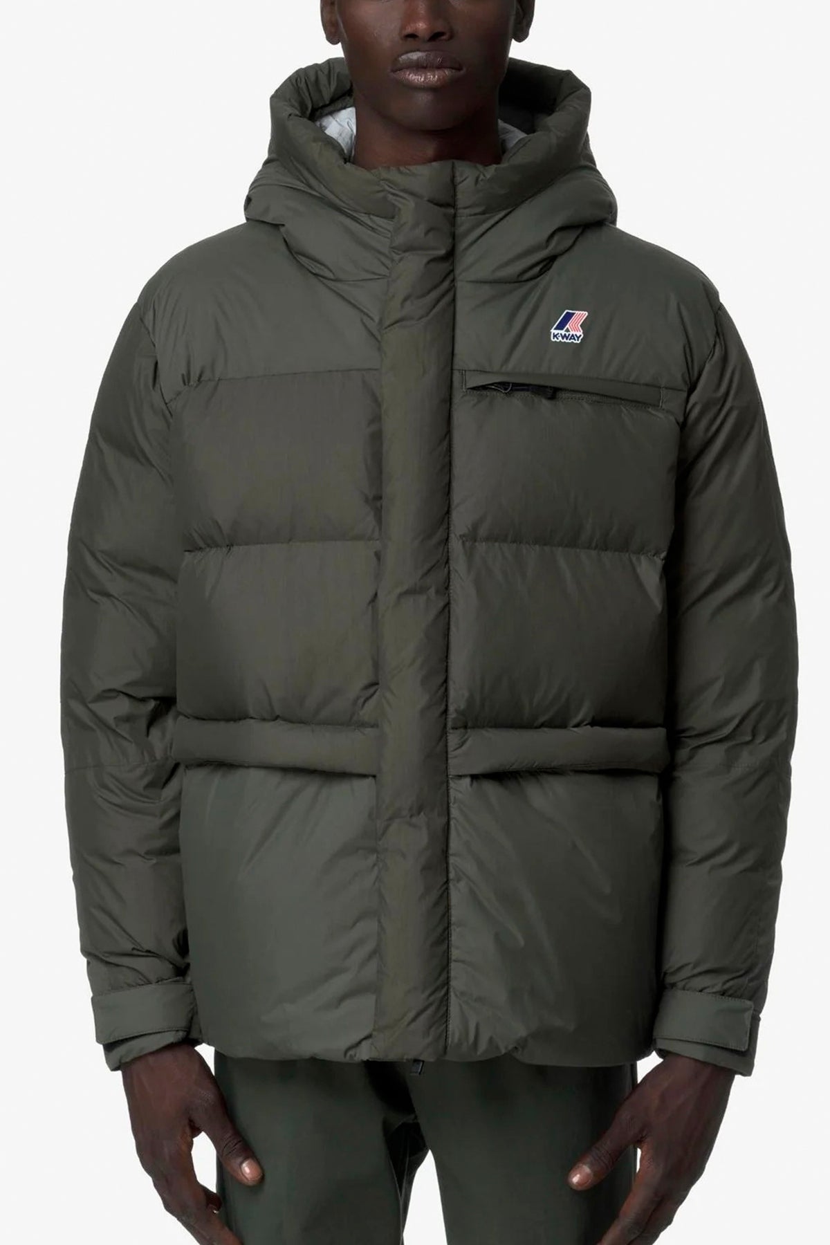 K-WAY LE VRAI 4.0 AURELE HEAVY WARM en color VERDE (1)