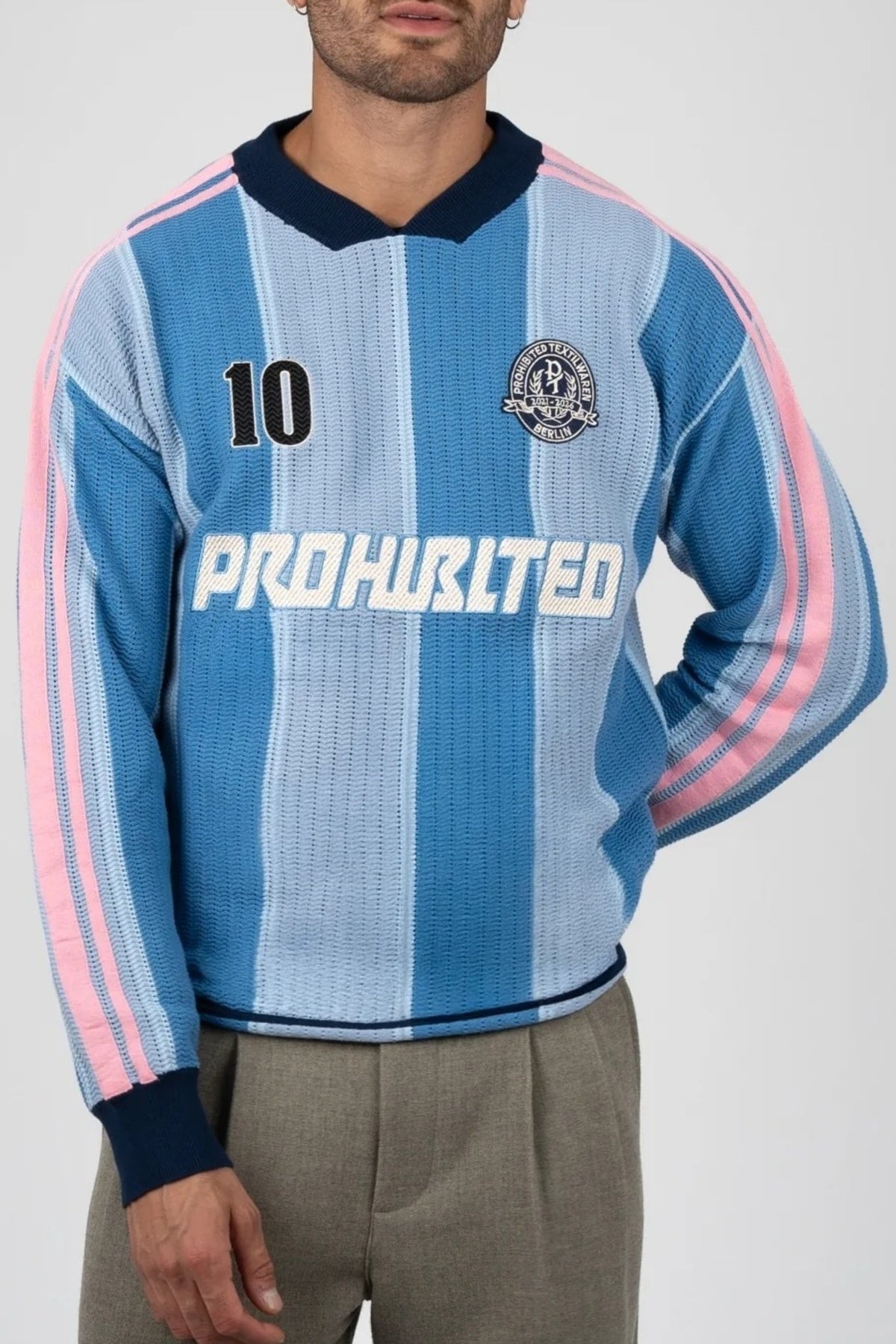 PROHIBITED STRIPED TEAM KNIT TRIKOT en color  (3)