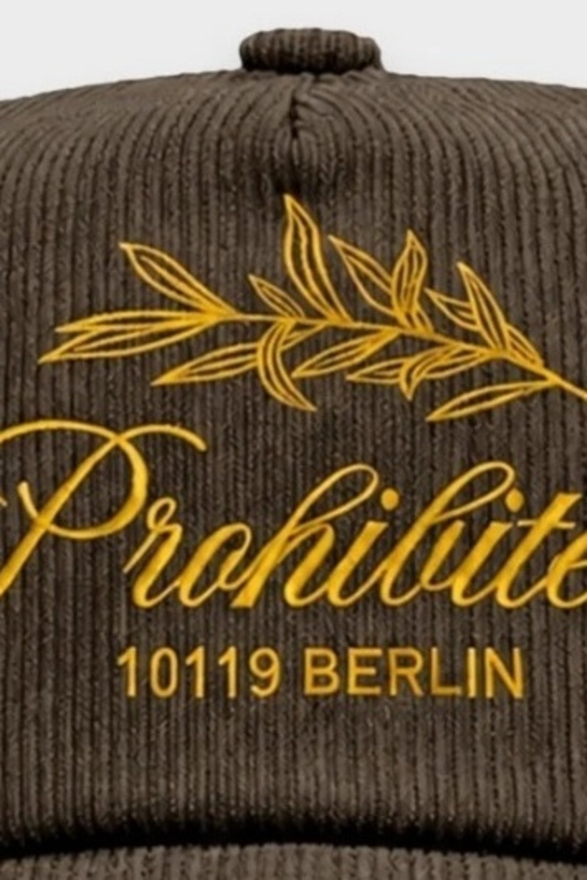 PROHIBITED LEAF CORDUROY CAP en color  (3)