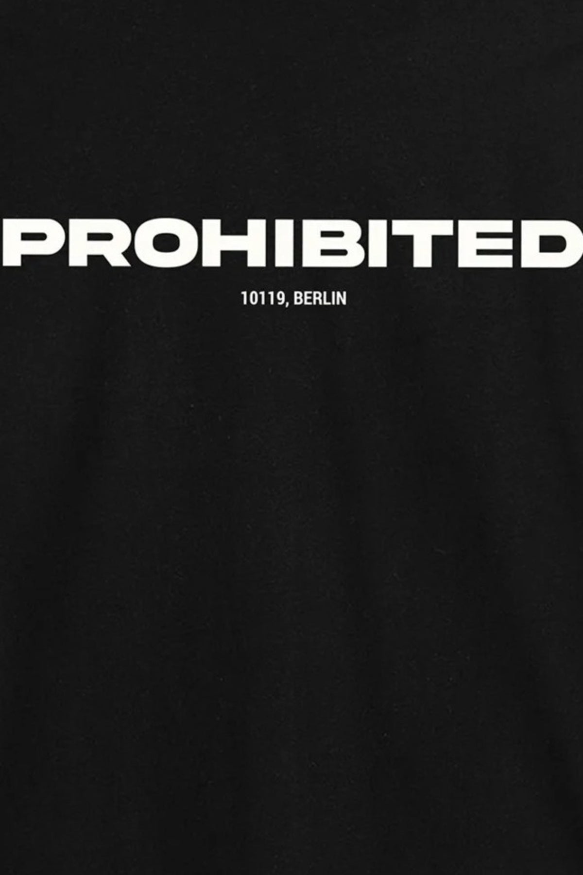 Camiseta Prohibited 10119 Tee Negro | Yellowshop