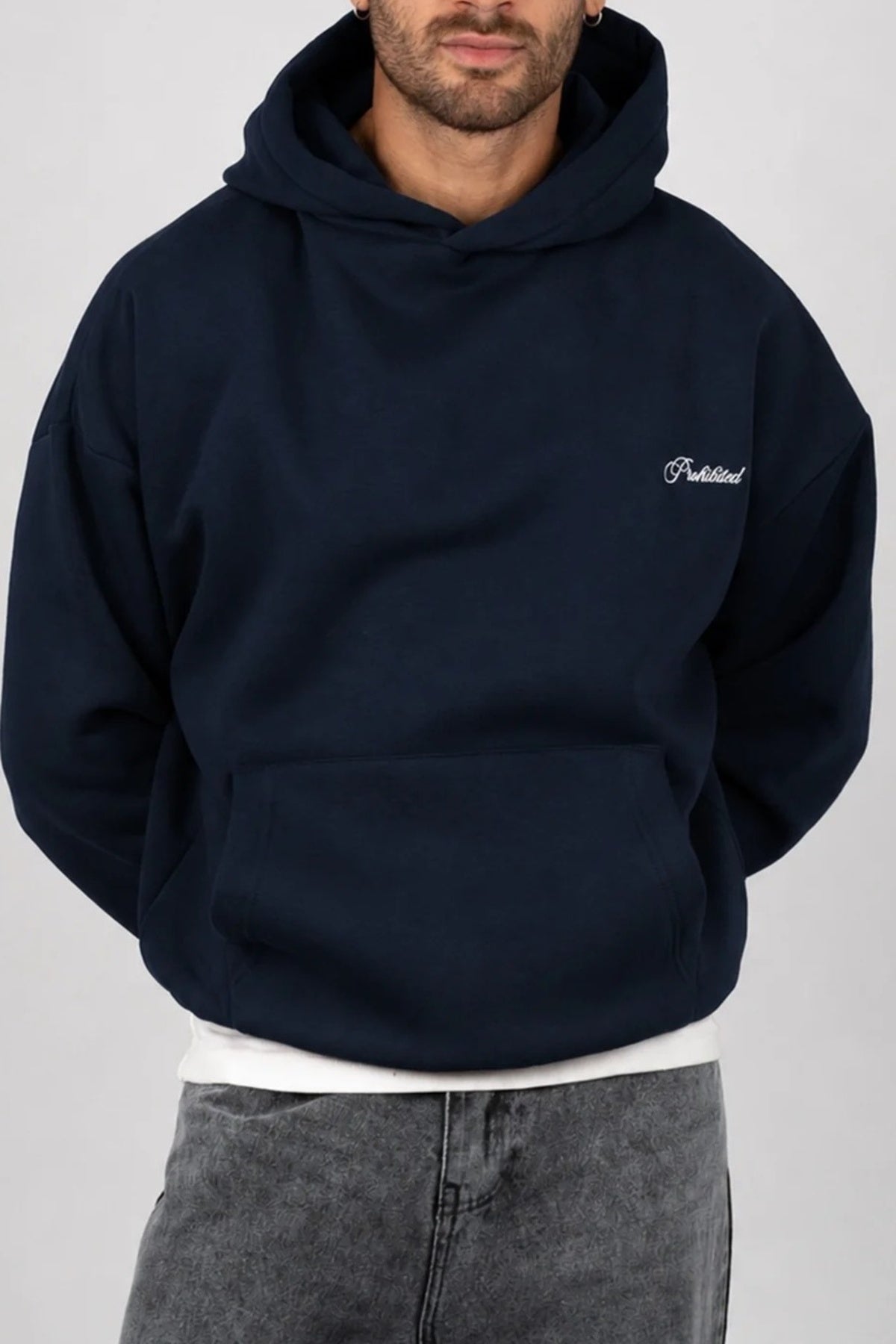 PROHIBITED TEXTILWAREN HOODIE en color AZUL (1)