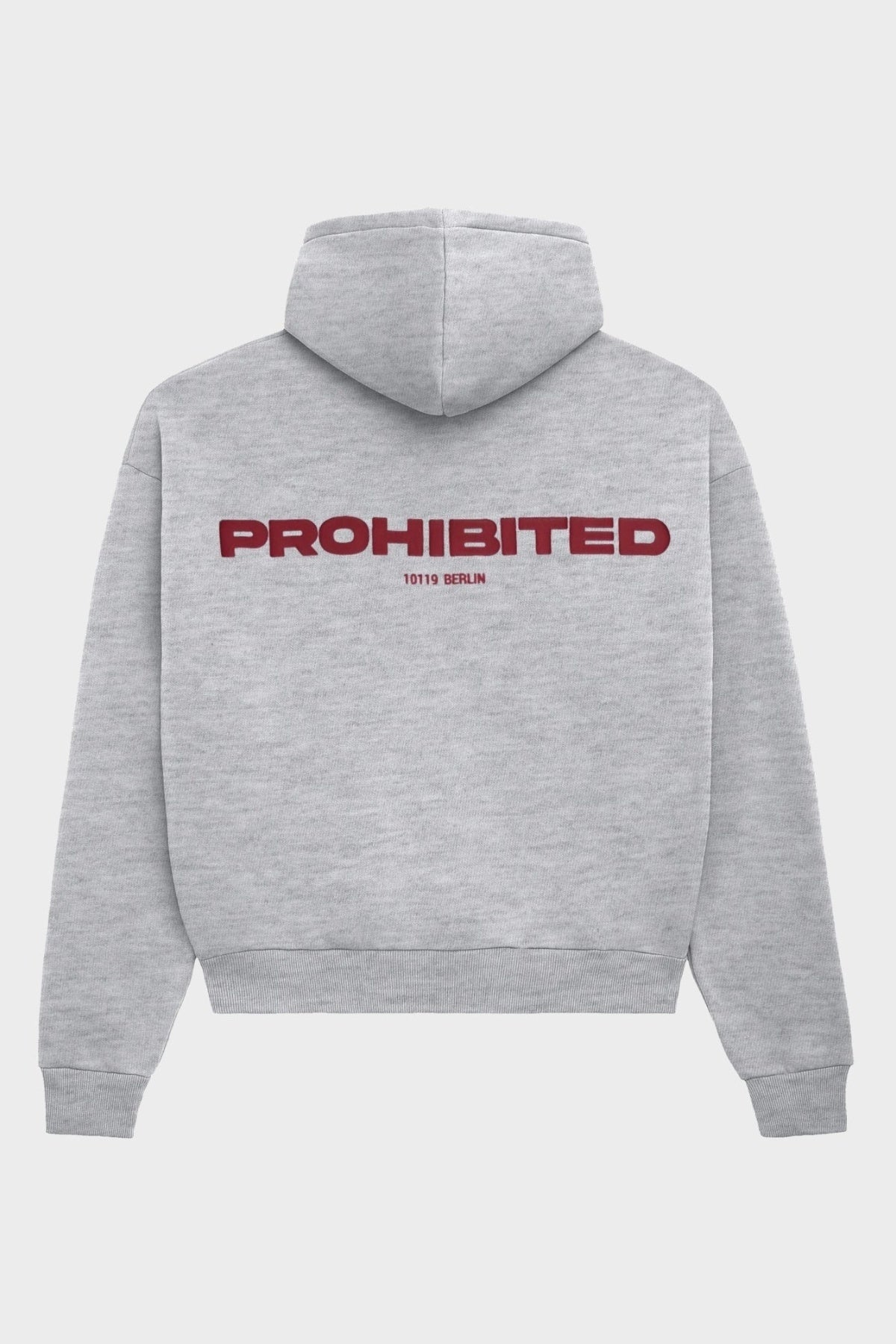 PROHIBITED 10119 ZIP-HOODIE en color GRIS (2)