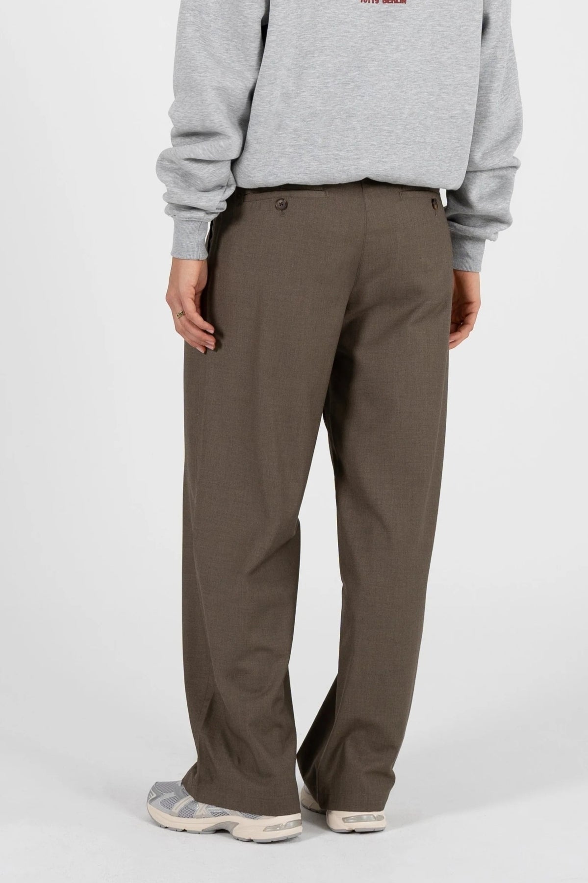 PROHIBITED SOHO PLEATED PANTS en color MARRON (2)