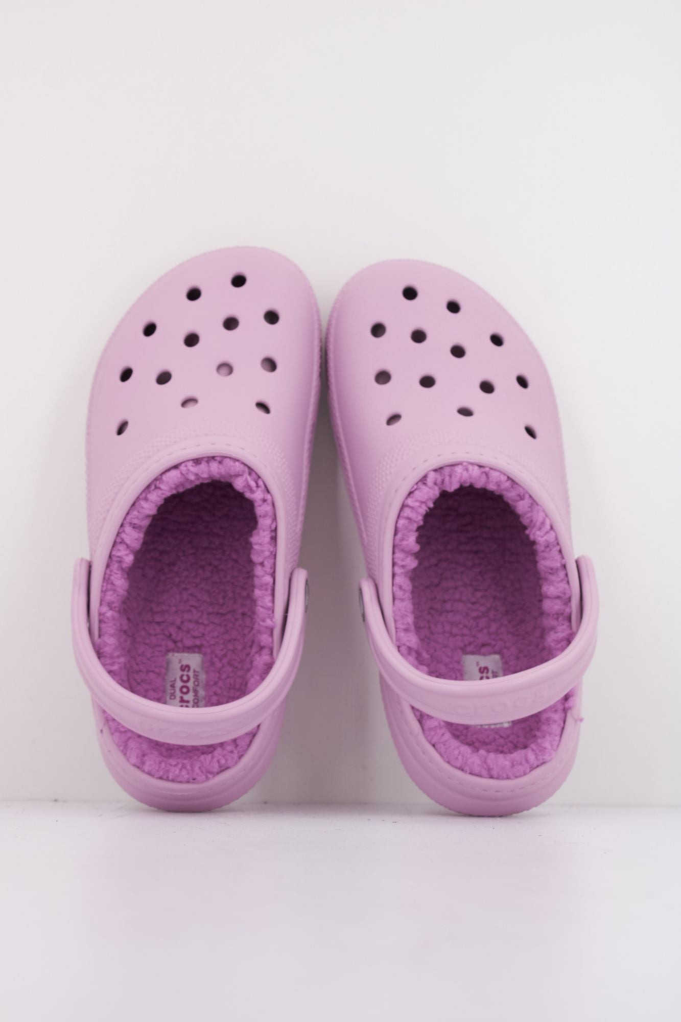 CROCS CLASSIC LINED CLOG en color ROSA (3)