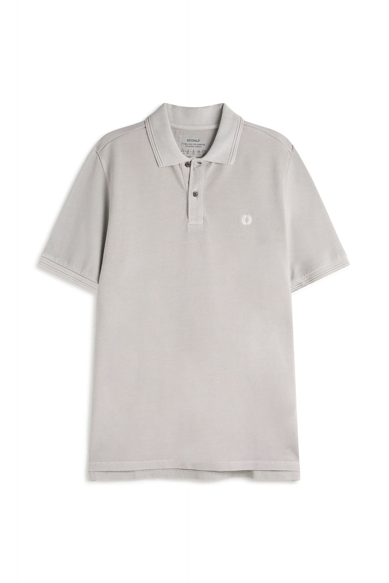 ECOALF ANOALF BECAUSE POLO en color GRIS (2)