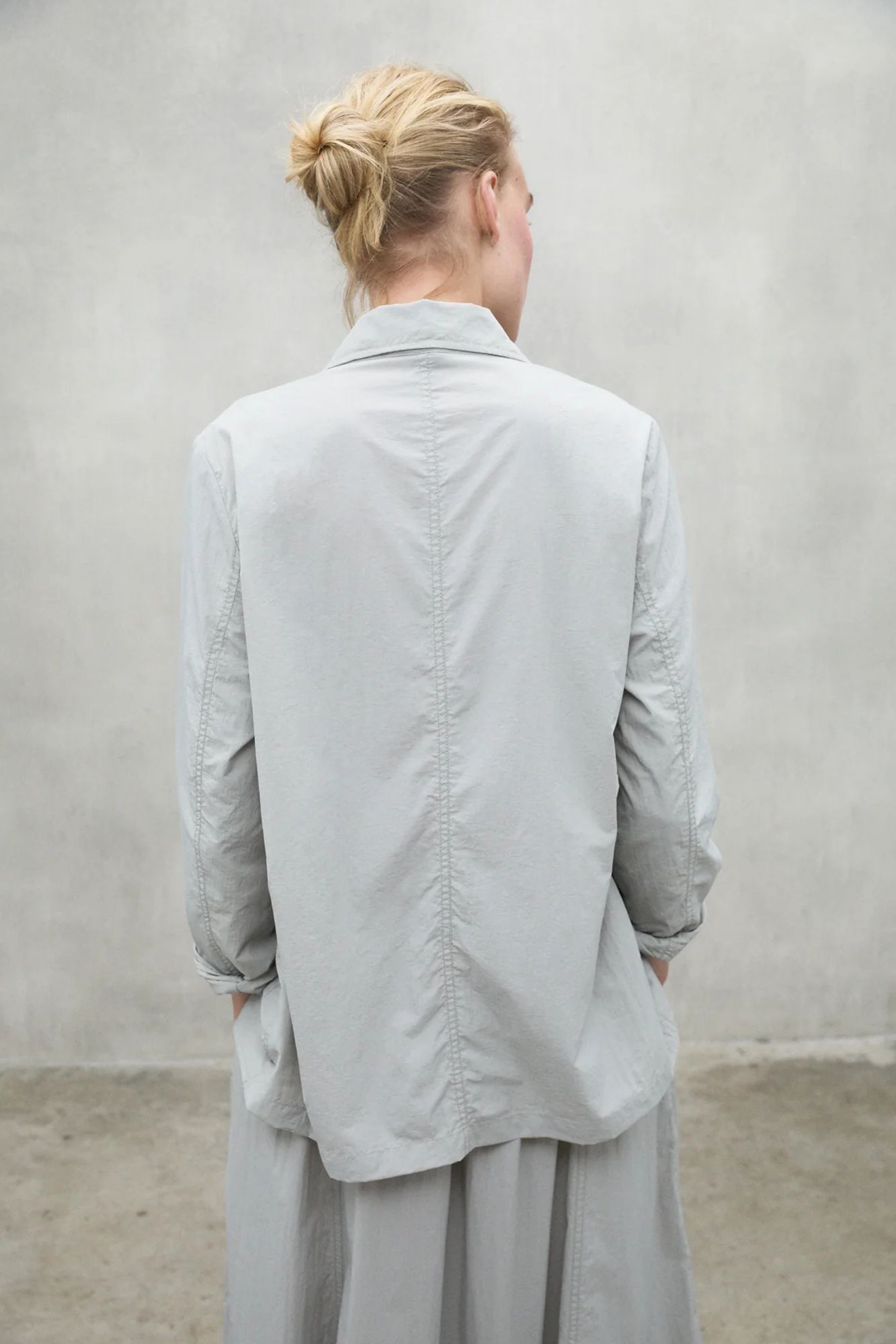 ECOALF SOLAROALF JACKET WOMAN en color GRIS (3)