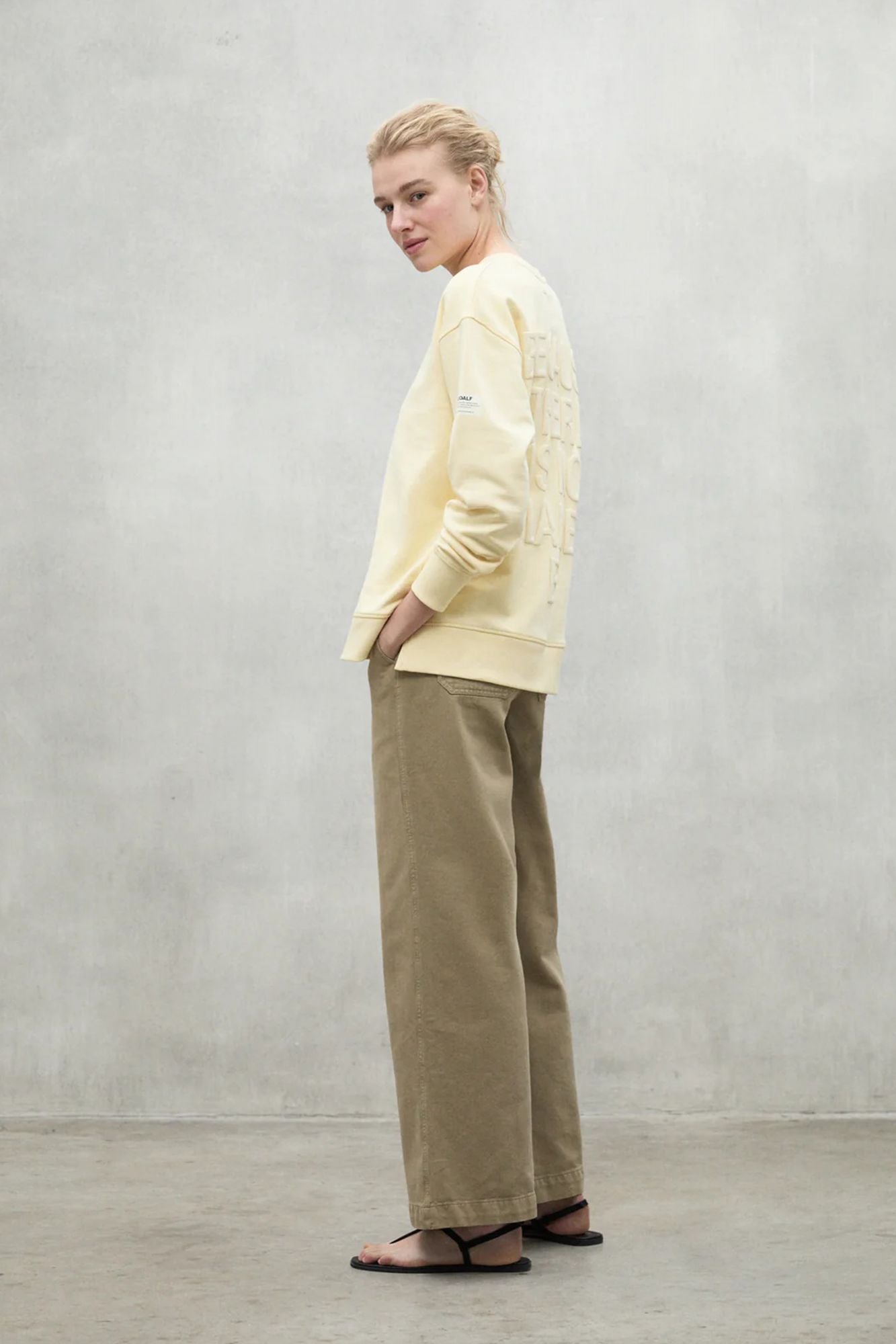 ECOALF STORMALF SWEATSHIRT en color AMARILLO (4)