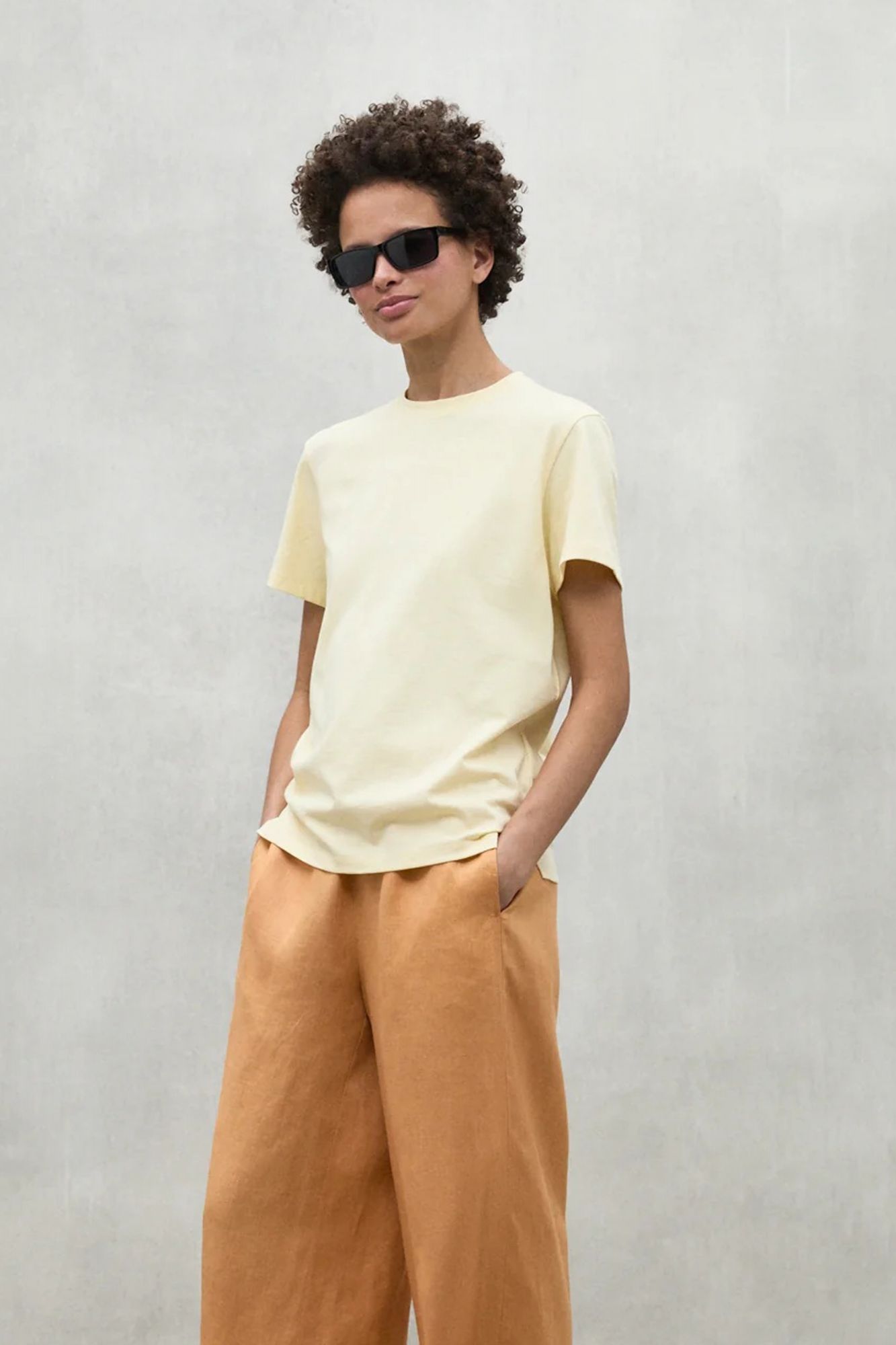 ECOALF SALCEALF T-SHIRT WOM en color AMARILLO (1)