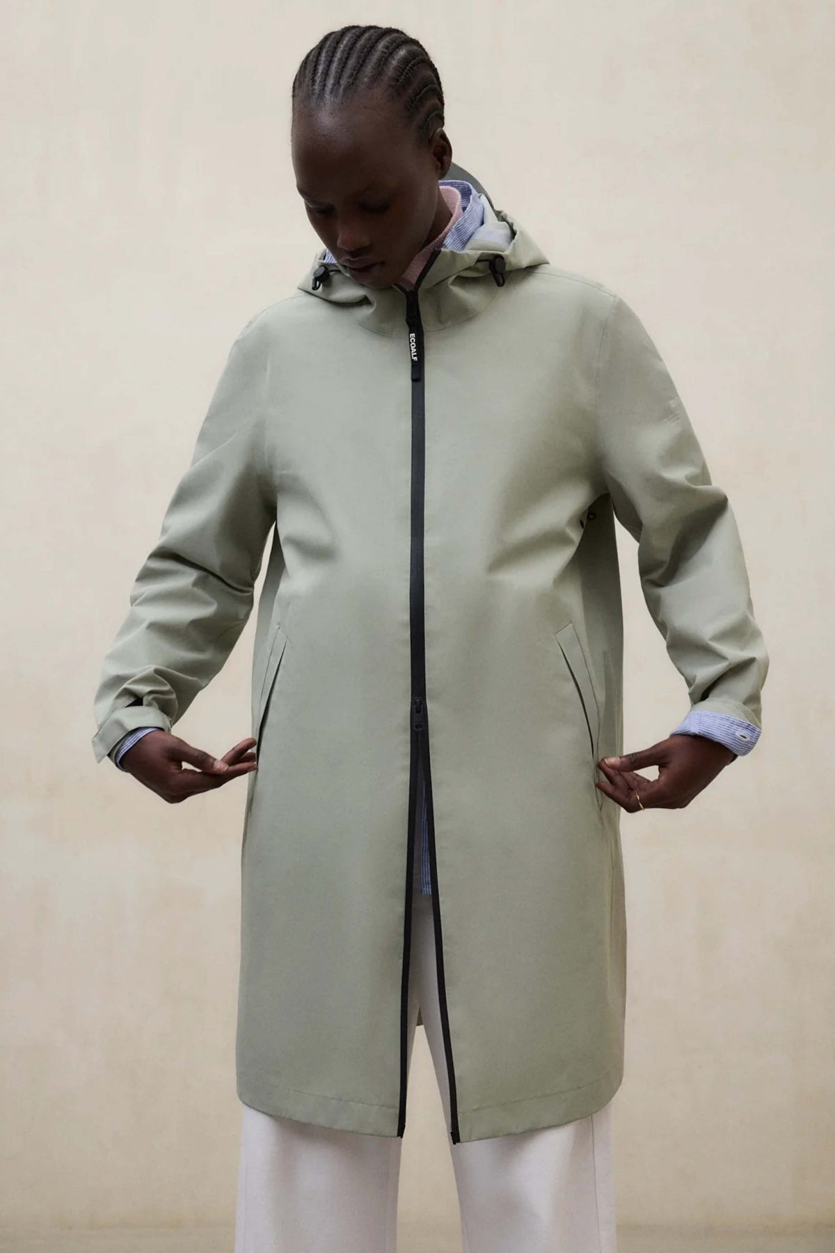 ECOALF NEVE JACKET WOMAN en color VERDE (1)