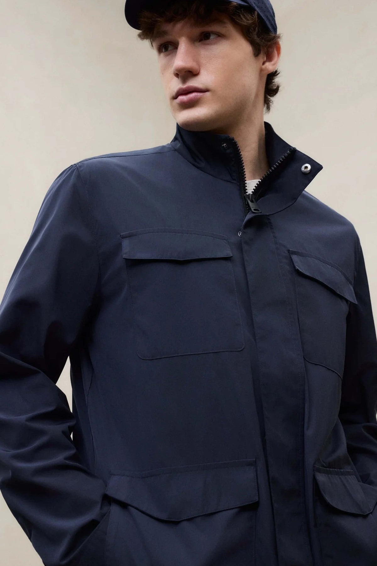 ECOALF AELLO JACKET MAN en color AZUL (3)