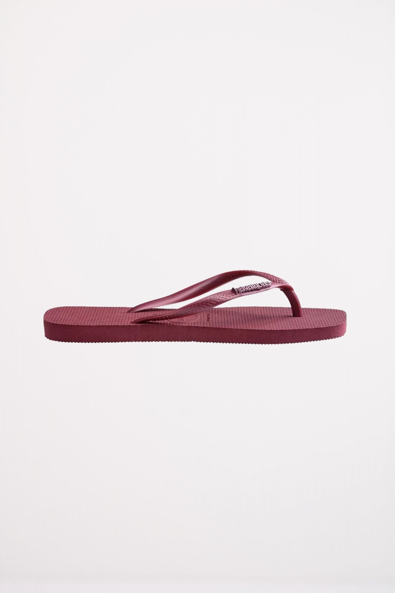 HAVAIANAS SQUARE LOGO METALLIC en color BURDEOS (3)
