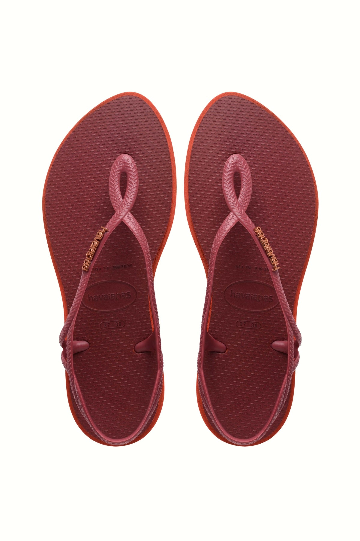HAVAIANAS LUNA POINT en color BURDEOS (1)
