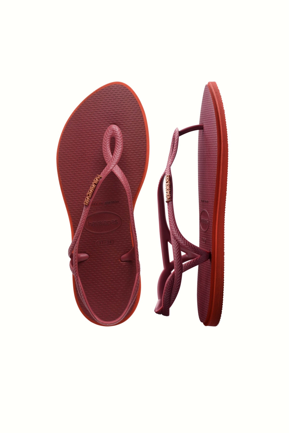 HAVAIANAS LUNA POINT en color BURDEOS (3)