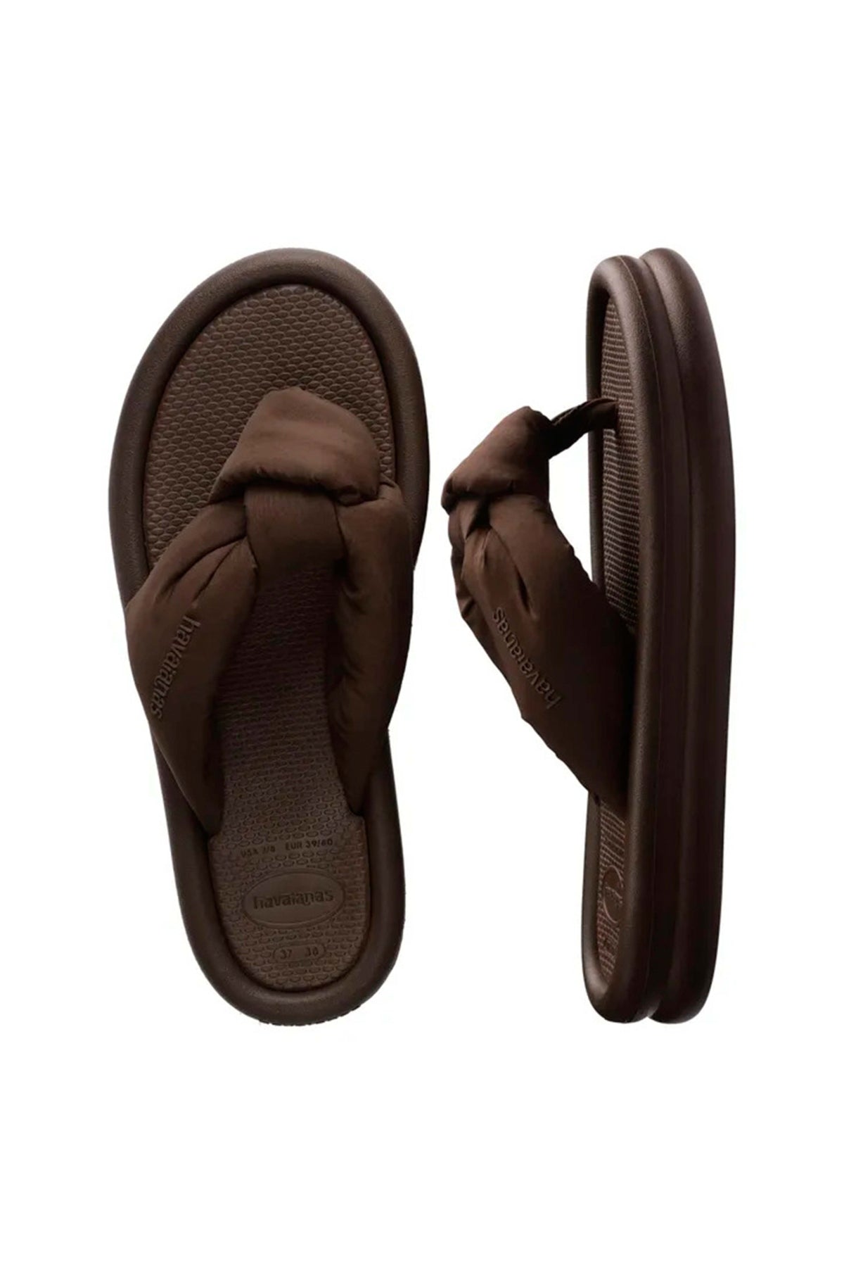 HAVAIANAS CHANCLA OVER PUFFED en color MARRON (3)