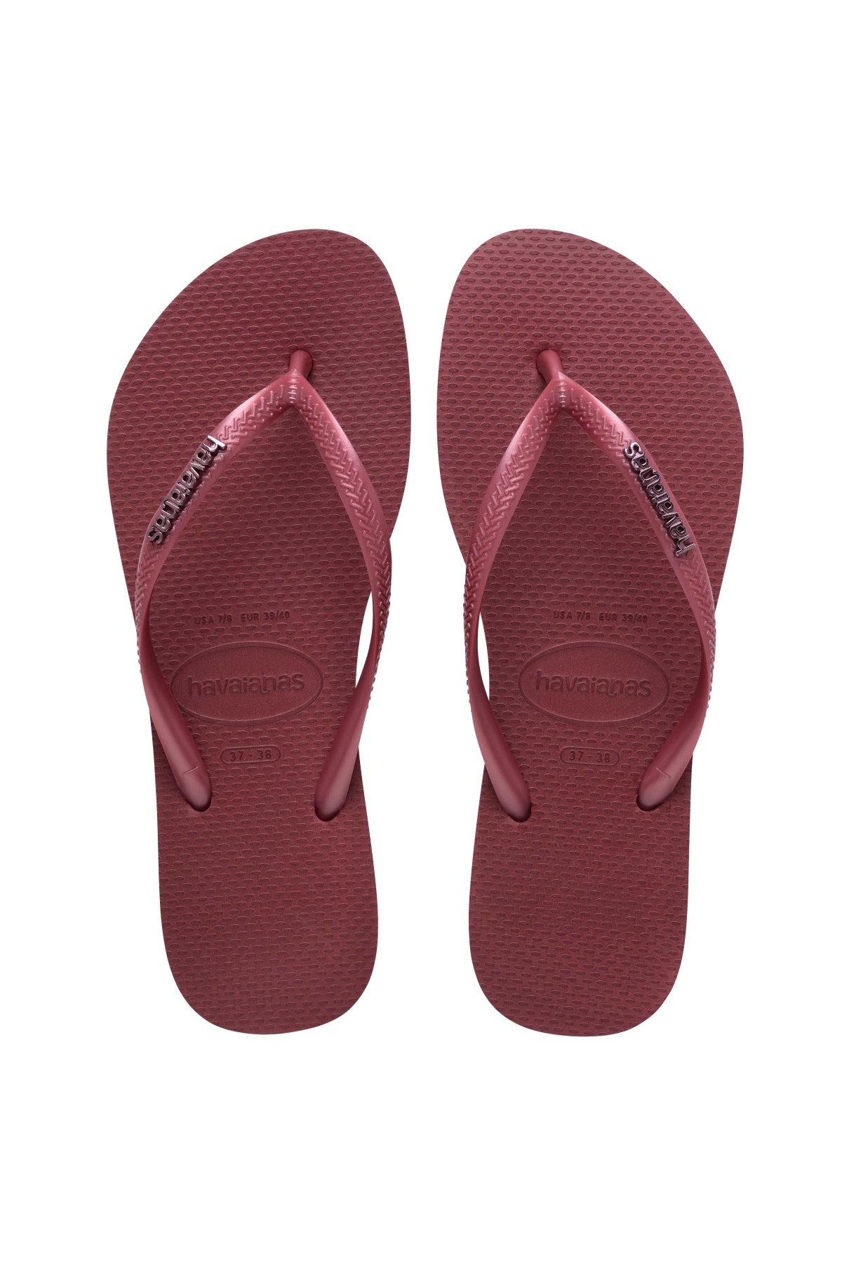 HAVAIANAS SLIM LOGO en color BURDEOS (1)