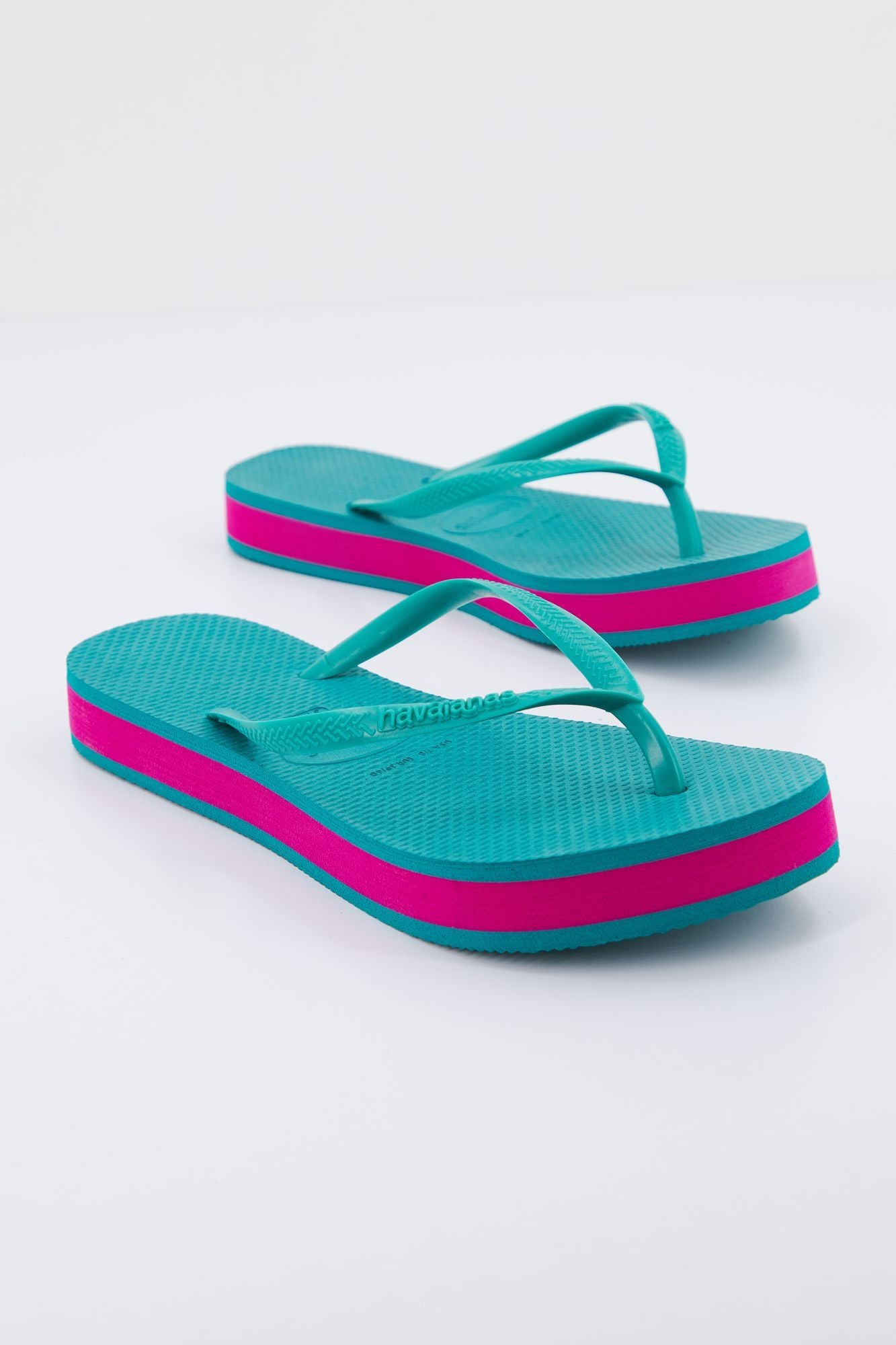 HAVAIANAS SLIM PLATFORM en color VERDE (2)