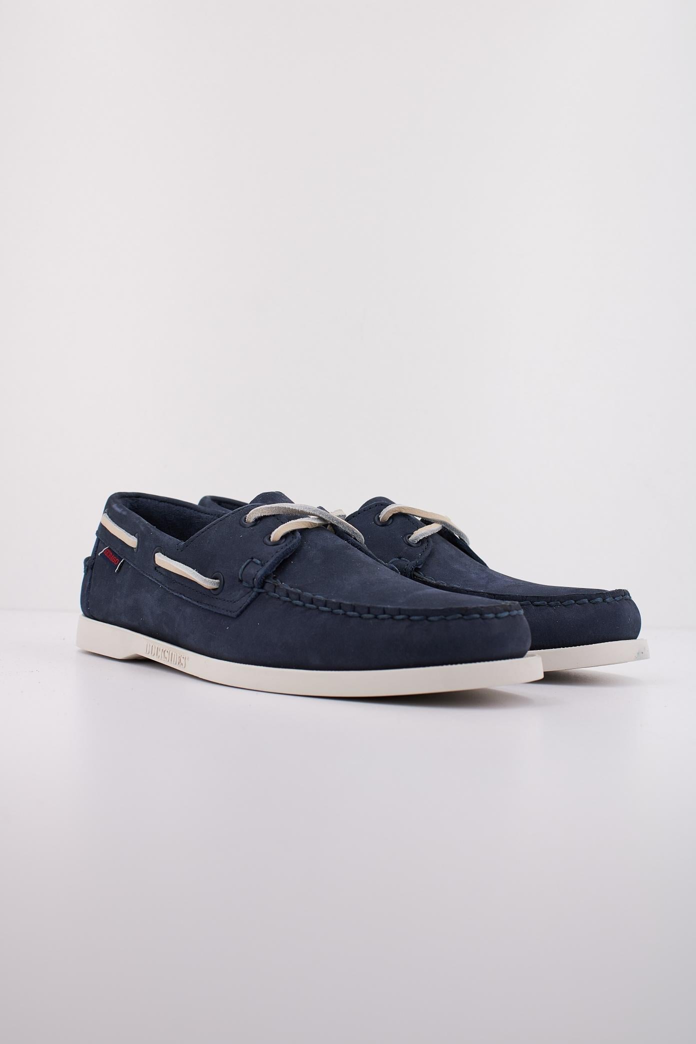SEBAGO  DOCKSIDES PORTLAND NUBUCK en color AZUL (2)