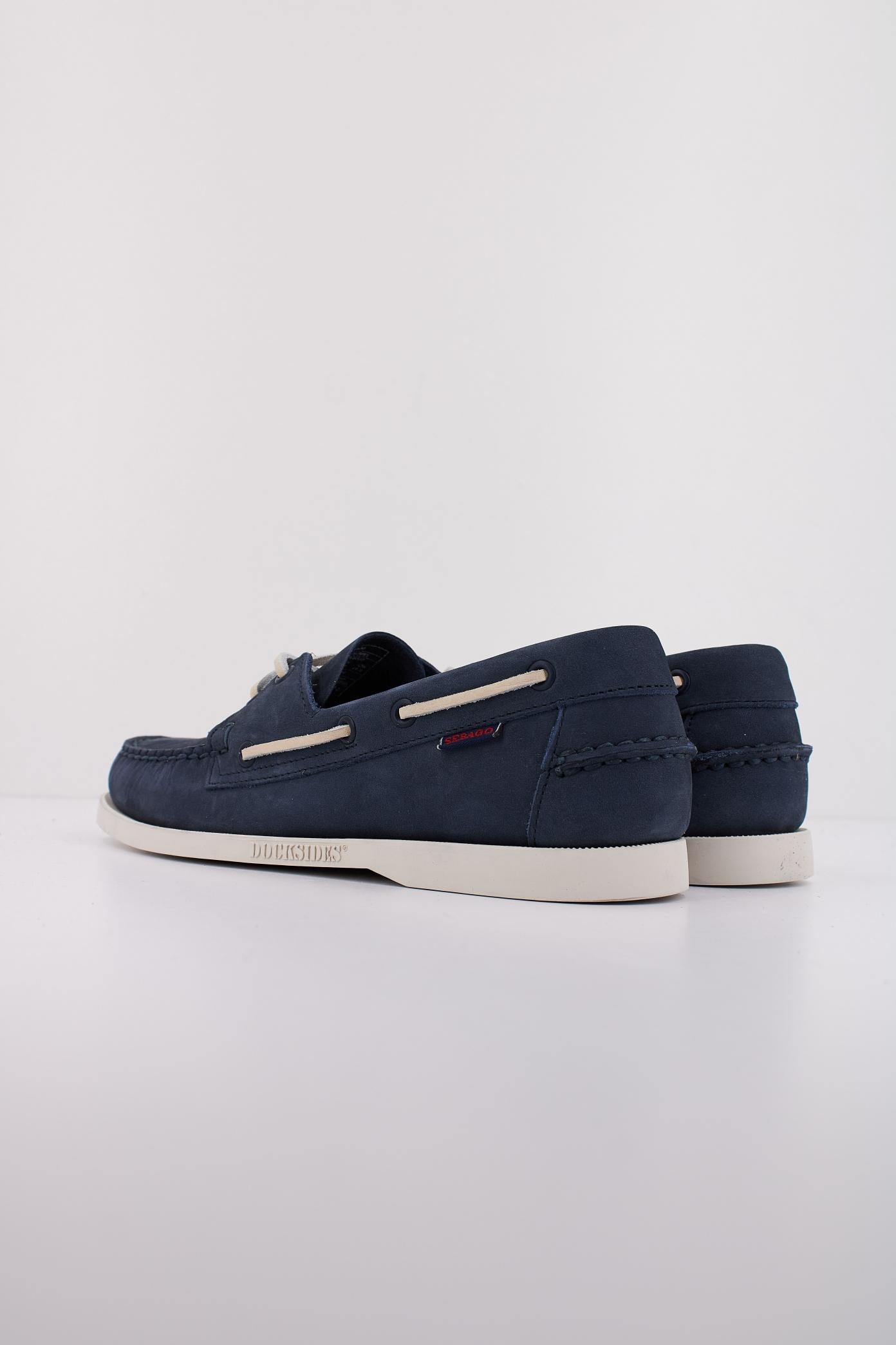 SEBAGO  DOCKSIDES PORTLAND NUBUCK en color AZUL (4)
