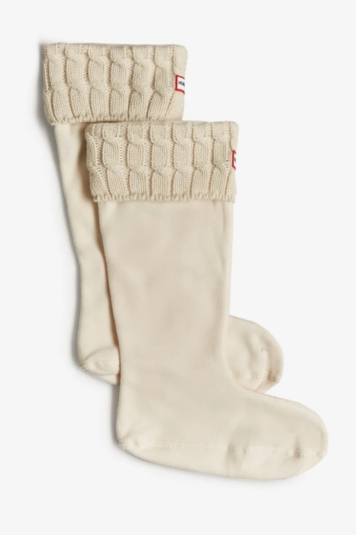 HUNTER CALCETIN 6 STITCH CABLE TALL en color BLANCO (1)
