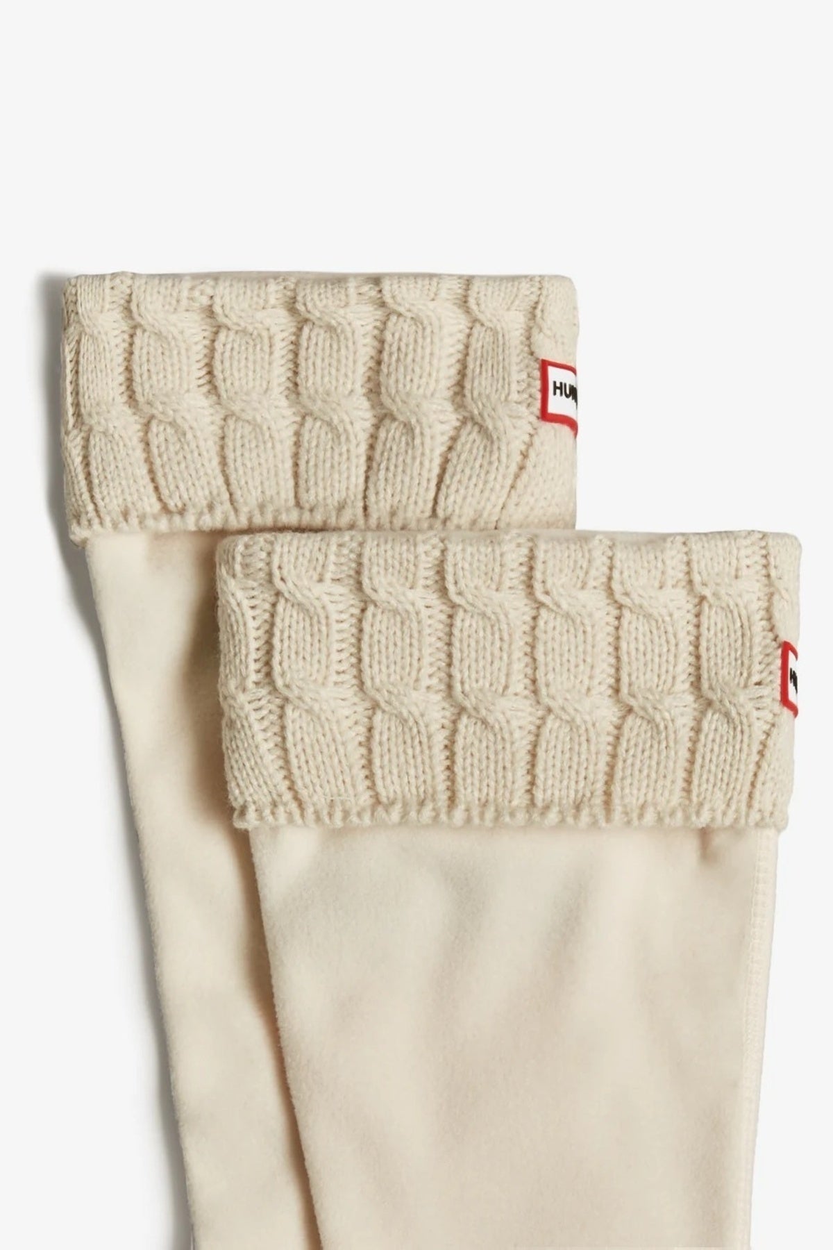 HUNTER CALCETIN 6 STITCH CABLE TALL en color BLANCO (2)