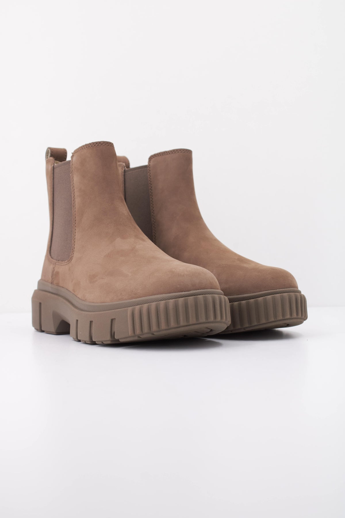TIMBERLAND GREY MID CHELSEA BOOT en color MARRON CLARO (2)
