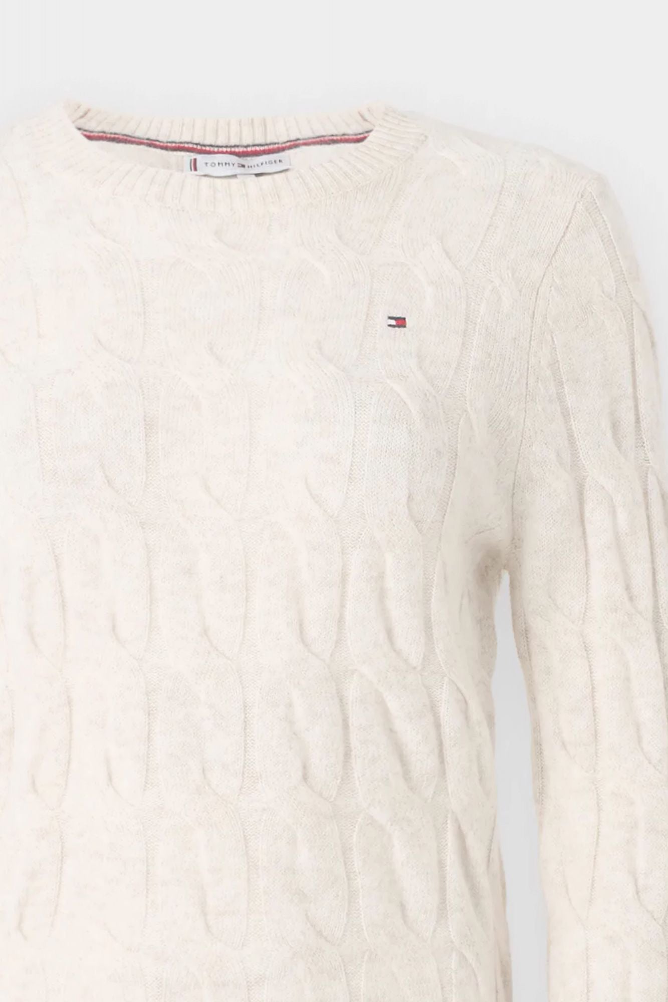 TOMMY HILFIGER CO CABLE C-NK LS SWEATER en color BLANCO (3)