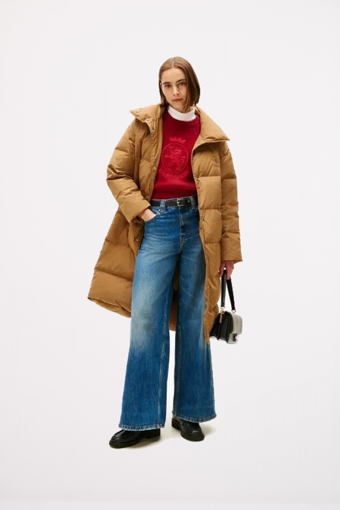 TOMMY HILFIGER STRIPED COTTON LONG-SLEEVE SHIRT en color MARRON CLARO (4)