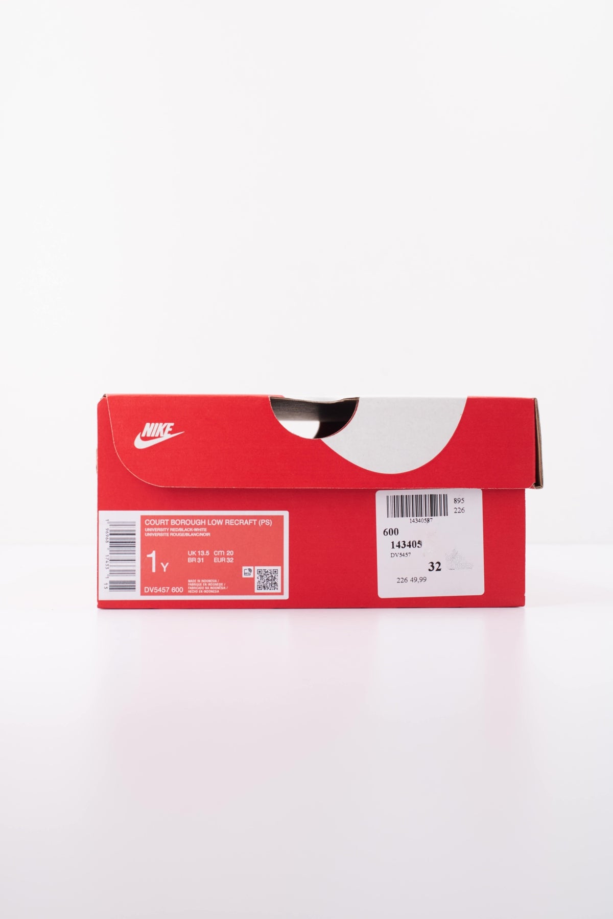 NIKE COURT BOROUGH LOW RECRAFT PS en color ROJO (6)