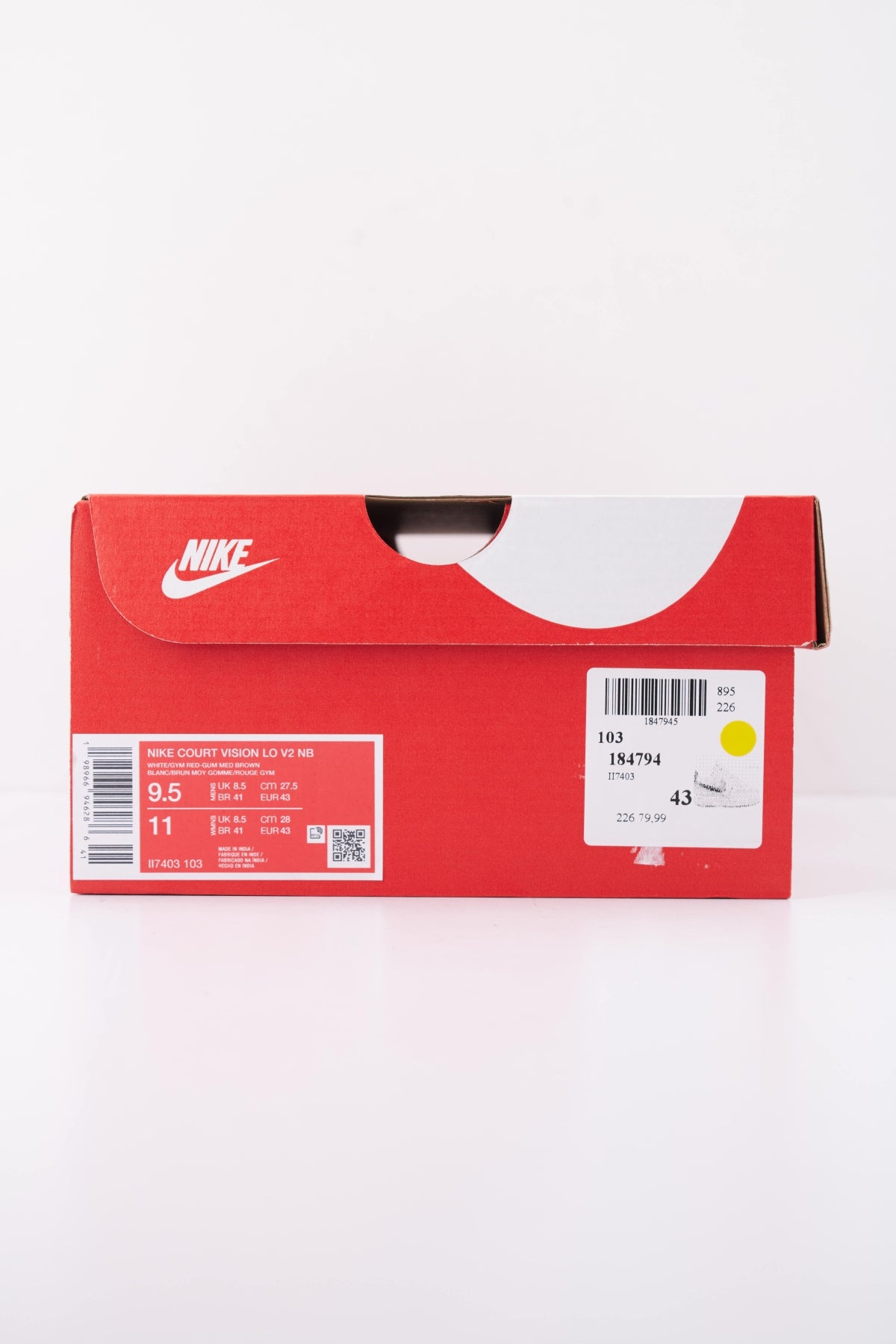 NIKE NIKE COURT VISION LO V2 NB en color BLANCO (6)